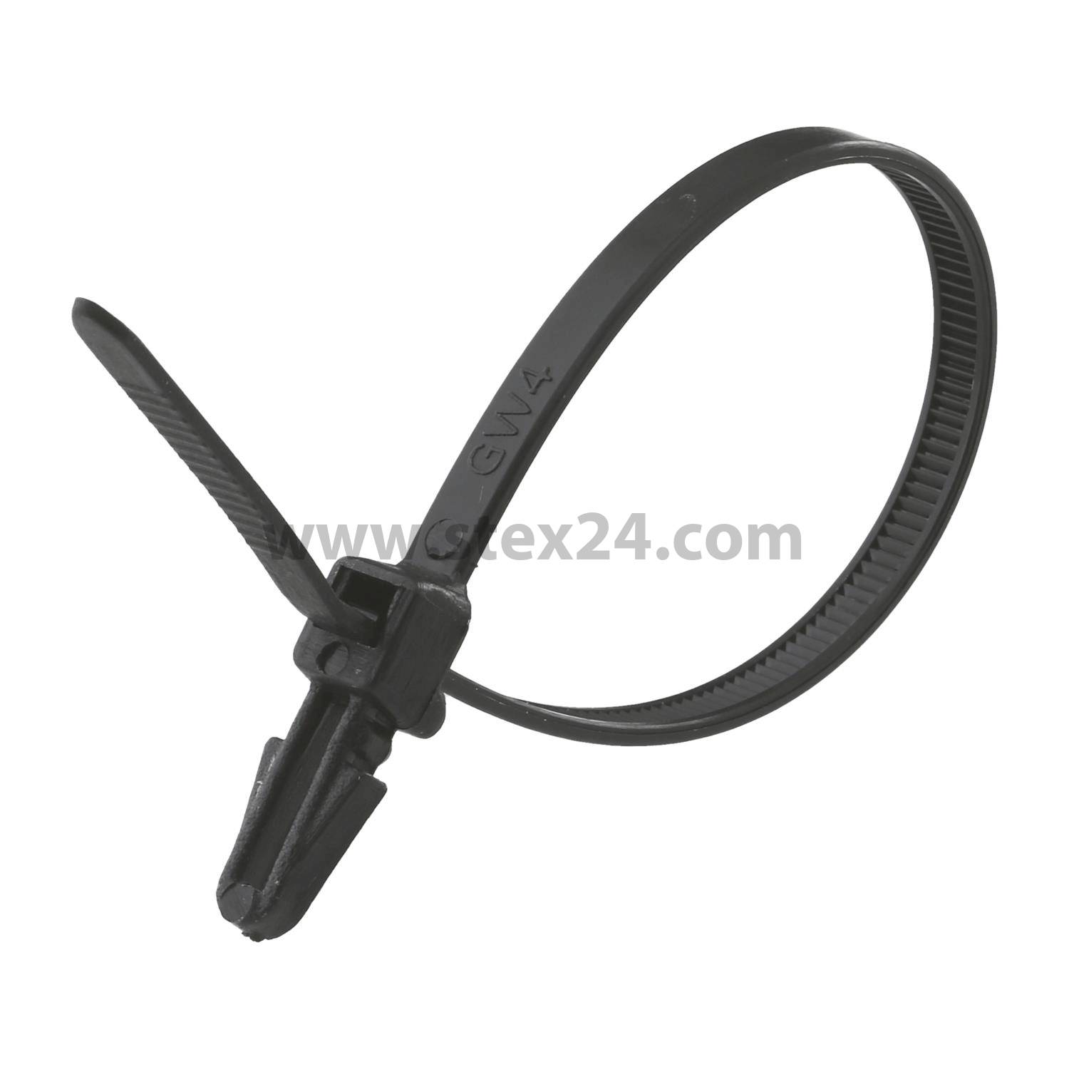 Cable ties with spread anchor PU 100 unit Dimensions L/W/H 150,0mm x 3,6mm, Colour nature