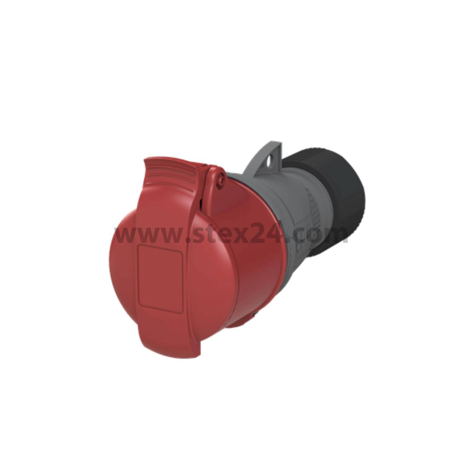 2CMA102023R1000 Amphenol 16 Ampere CEE Kupplungssteckverbinder 5-polig (3P+N+PE) Buchse, Kodierung 6h rot 200/346V bis 240/415V Frequenz 50 und 60Hz