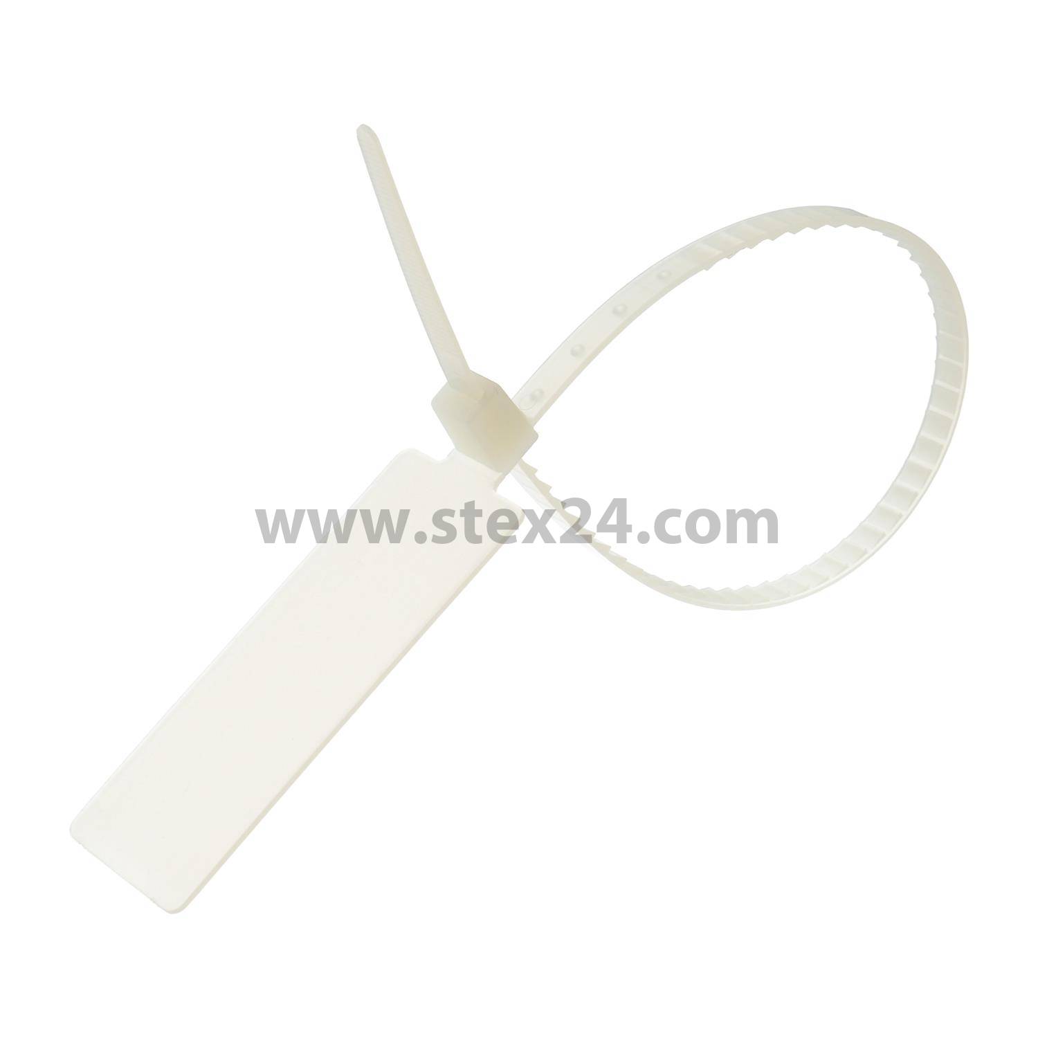Safety cable ties With large labelling field PU 100 unit Dimensions L/W/H 365,0mm x 7.0 mm, Colour nature