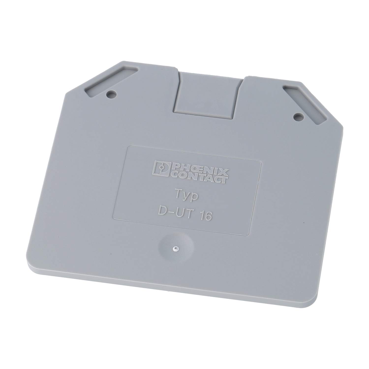 3047206 PHOENIX CONTACT End cover D-UT 16 Colour grey, Material Polyamide (PA) suitable for Feed-through terminal UT 16