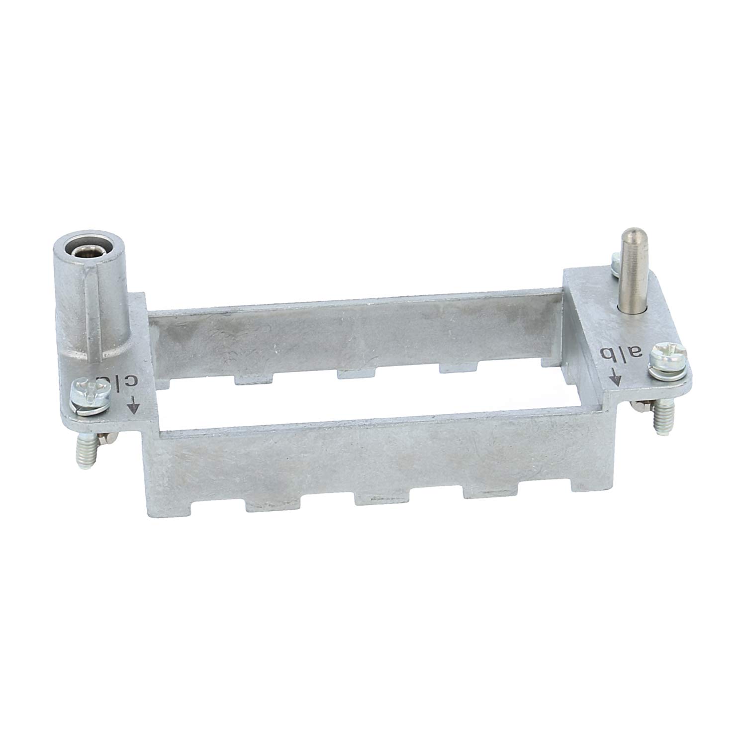09140160311 Harting Han fixed frame (F), Size 16B Socket, for 4 modules Cross-section PE 1 mm² - 2.5 mm² / 4 mm² - 10 mm² Temperature range -40°C to 125°C