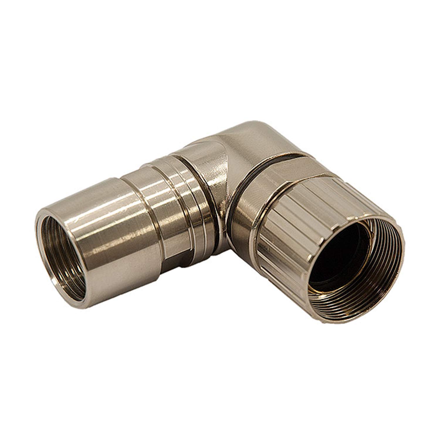 1607030 Phoenix Contact M23 RC Connecteurs pour câbles coudé mâle/femelle Sortie de câble sur le côté M20x1.5, Plage de serrage 7,0 mm - 12,5 mm Couleur argenté
