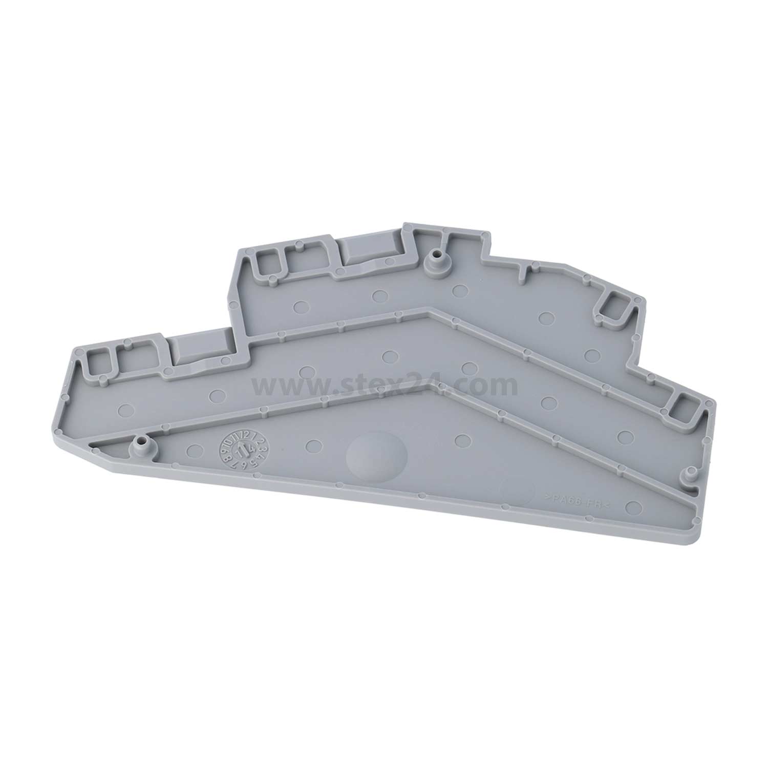 3214699 PHOENIX CONTACT End cover D-PTTBS 1.5/S Colour grey, Material Polyamide (PA) suitable for PTTBS Feed-through terminal