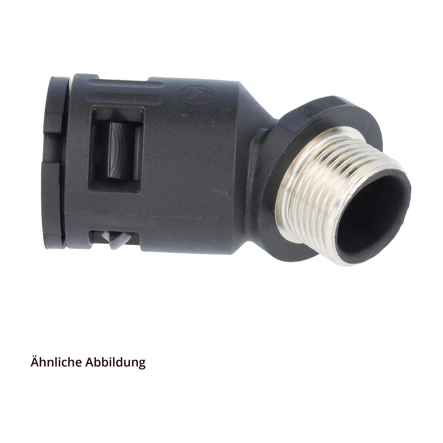 15020087216 Flexa RQBK45-P Quick release fitting 45 degree bend Thread PG16x1.41 for Tube outer diameter 21.2 mm high density with brass male thread