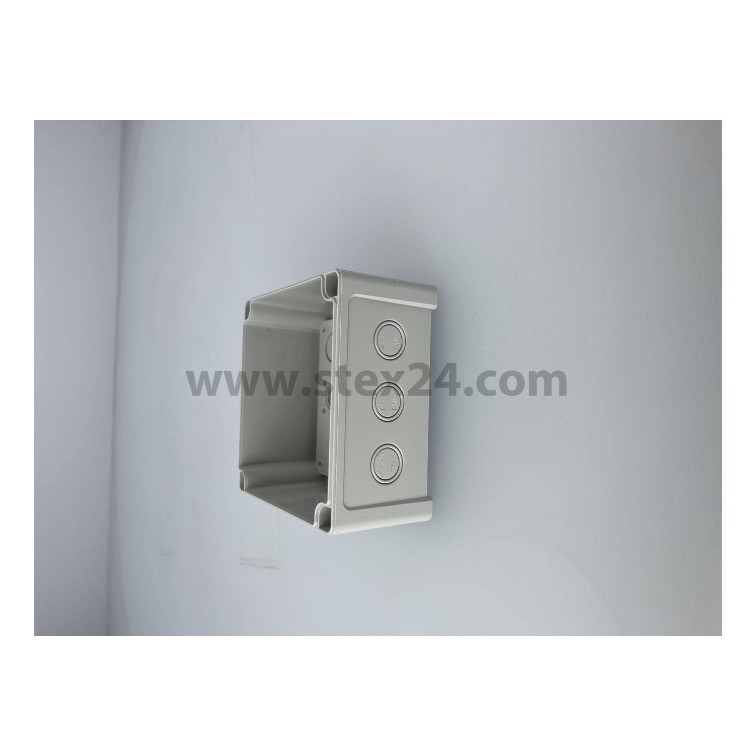 FIBOX Gehäuse mit Dichtung ohne Deckel, Serie: TEMPO mit metrischen Vorprägungen, Werkstoff Gehäuse Acrylnitril-Butadien-Styrol (ABS) Maße L/B/H 130,0mmx130,0mmx62,0mm