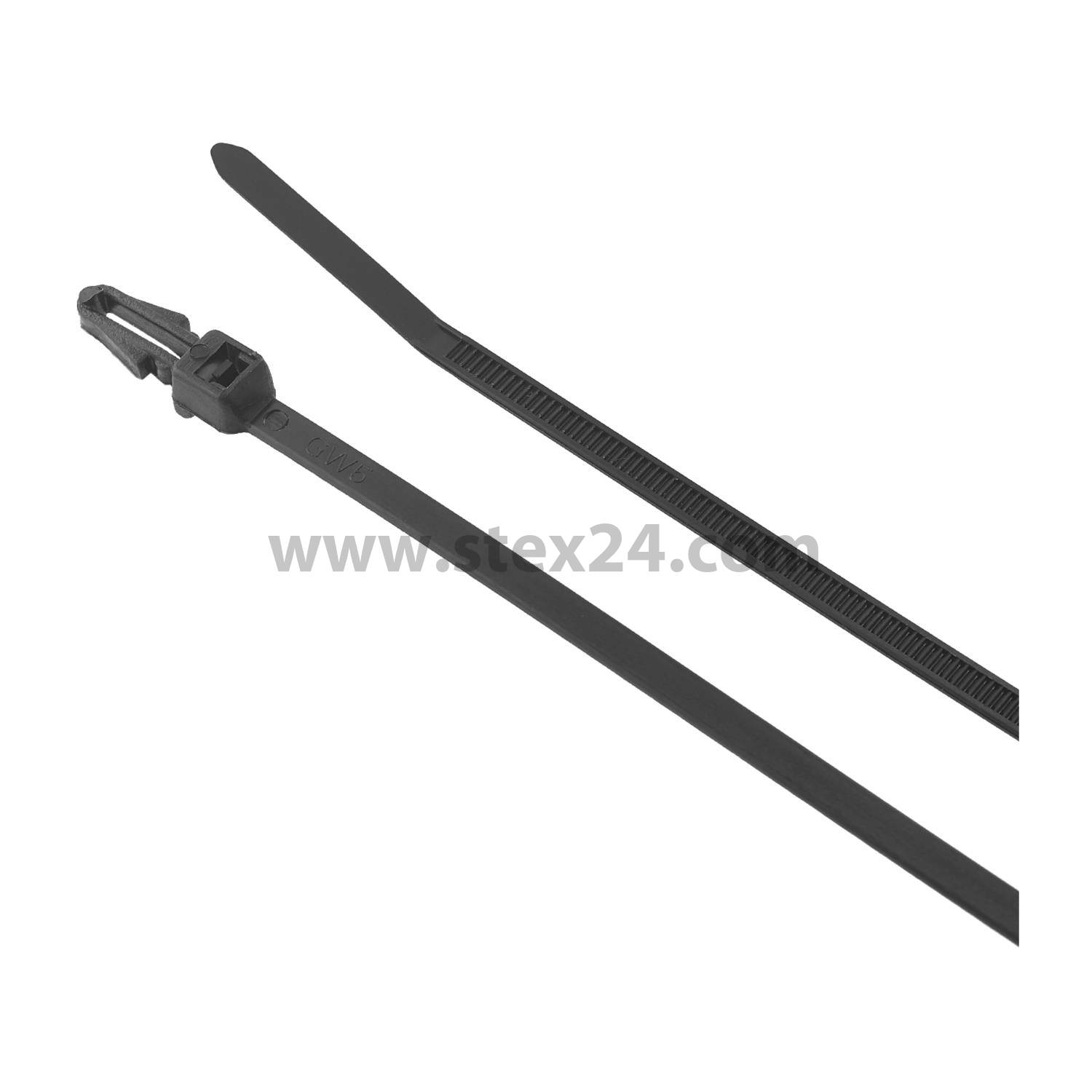 Collier de serrage avec ancre à expansion UE 100 pièce Dimensions L/l/H 150,0mm x 3,6mm, Couleur naturel