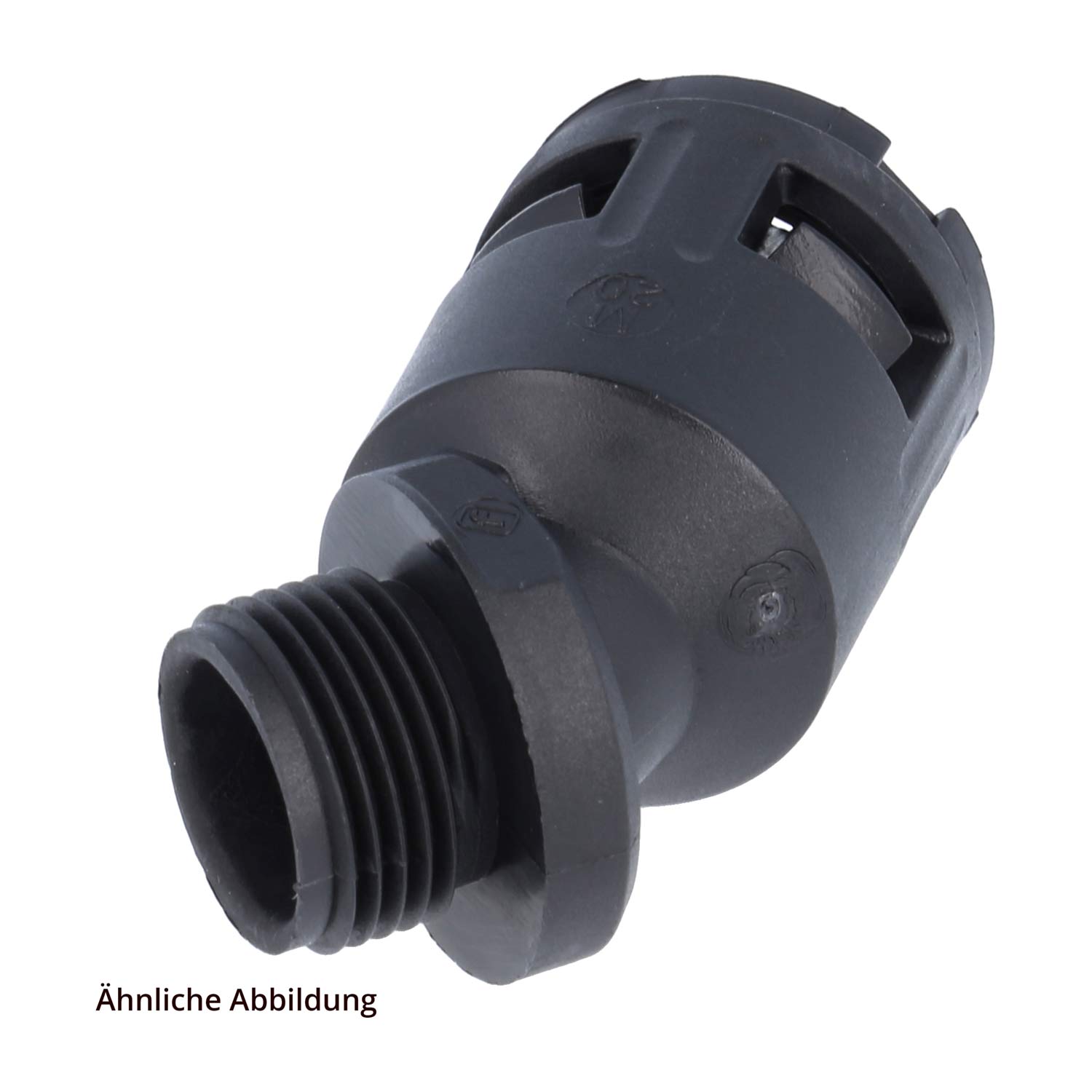 15701021205 Flexa RQB1 45-N Quick release fitting 45 degree bend Thread 1/2 inch for Tube outer diameter 21.2 mm conical sealing with external thread