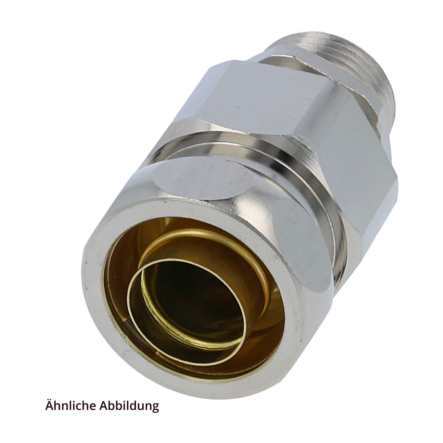 15017335025 FLEXA USZ-M Metal fitting straight Thread M25x1.5 for Tube outer diameter 27.0 mm for Tube inner diameter 20.0 mm