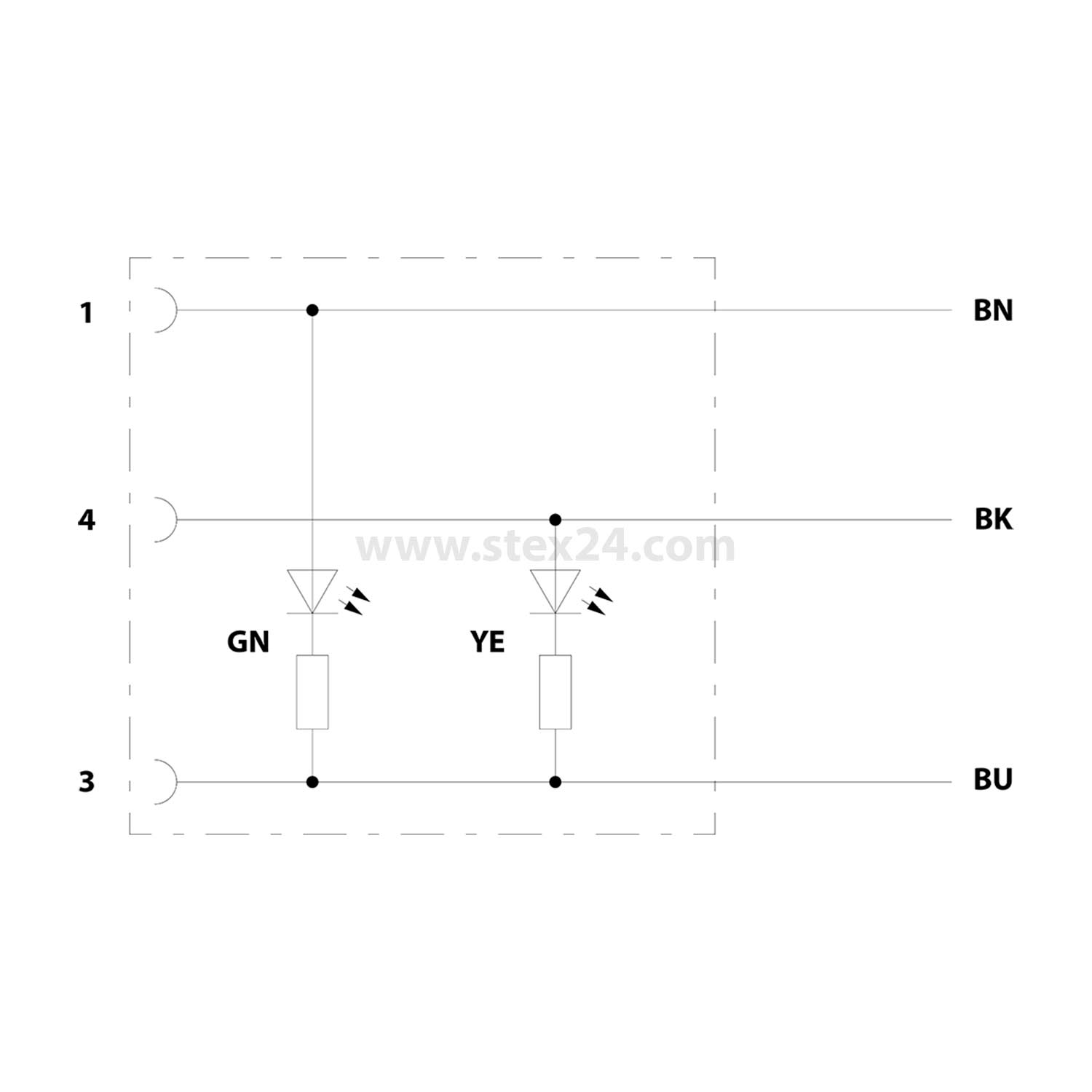 M12 Câble de capteur en PUR avec LED 3-à pôles Femelle droit compatible avec les chaînes porte-câbles A-Codage, Longueur 2,0 mètres gris noir RAL 7021, Câble Diamètre extérieur 3,9 mm