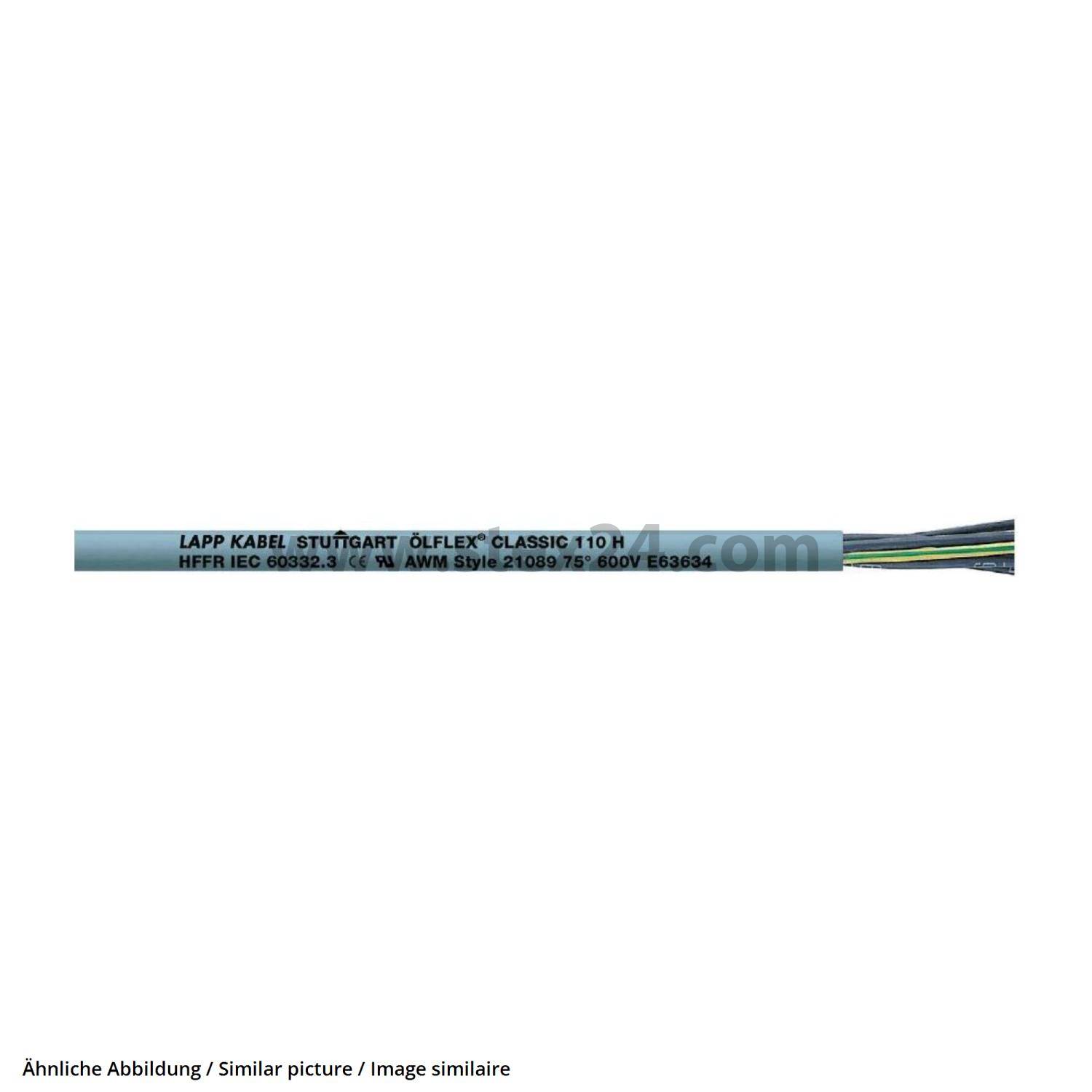 オルトップ 281803 LAPP-Kabel ÖLFLEX CONTROL TM 3G1 mm² AWG18 AD 7.4 mm 1