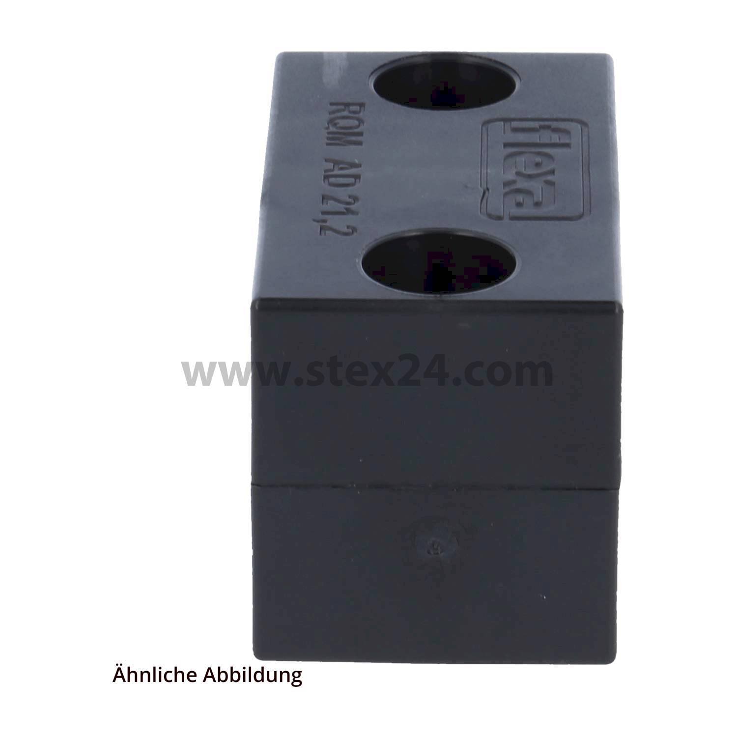 15020006216 Flexa FMSHS Porte-tuyau massif pour Diamètre extérieur de tuyau 21,2 mm pour Gaine annelée diam. ext. 21,2 mm