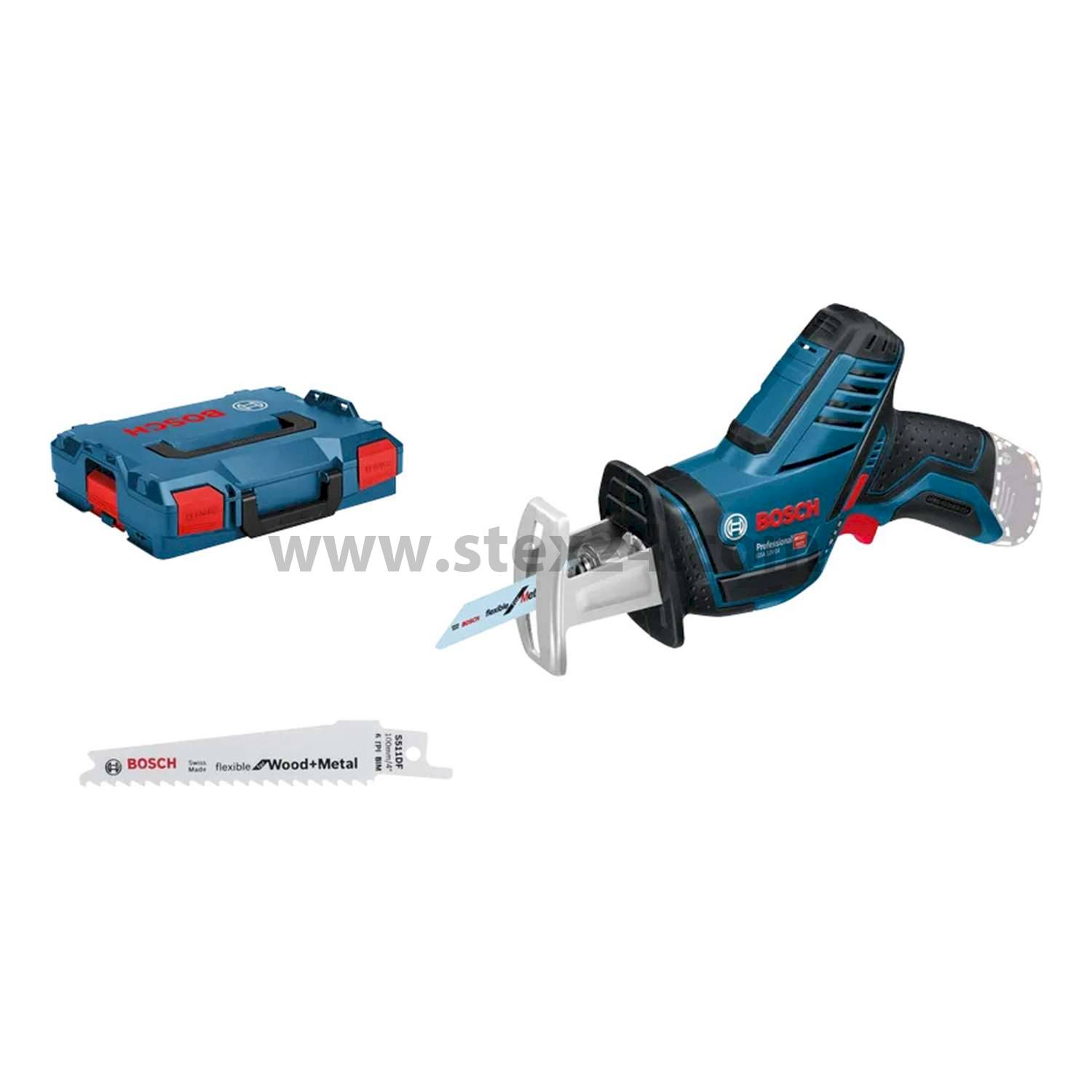 BOSCH Bosch battery reciprocating saw, GSA 12V-14 Stroke height 14.5 mm incl. without battery Battery voltage 12V Storage method System case