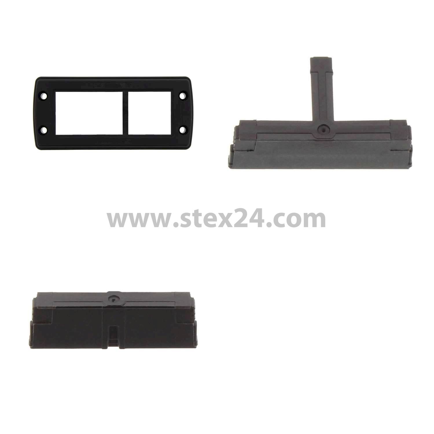 28500.1037K CONTA-CLIP Presse-étoupe Cadre KDS-SR y compris insert 1x et 2x pour éléments d’étanchéité petit format, grand format et doubles, inserts 1x, 2x, 4x et 6x Découpe de montage 113,5  mm x 46,0 mm