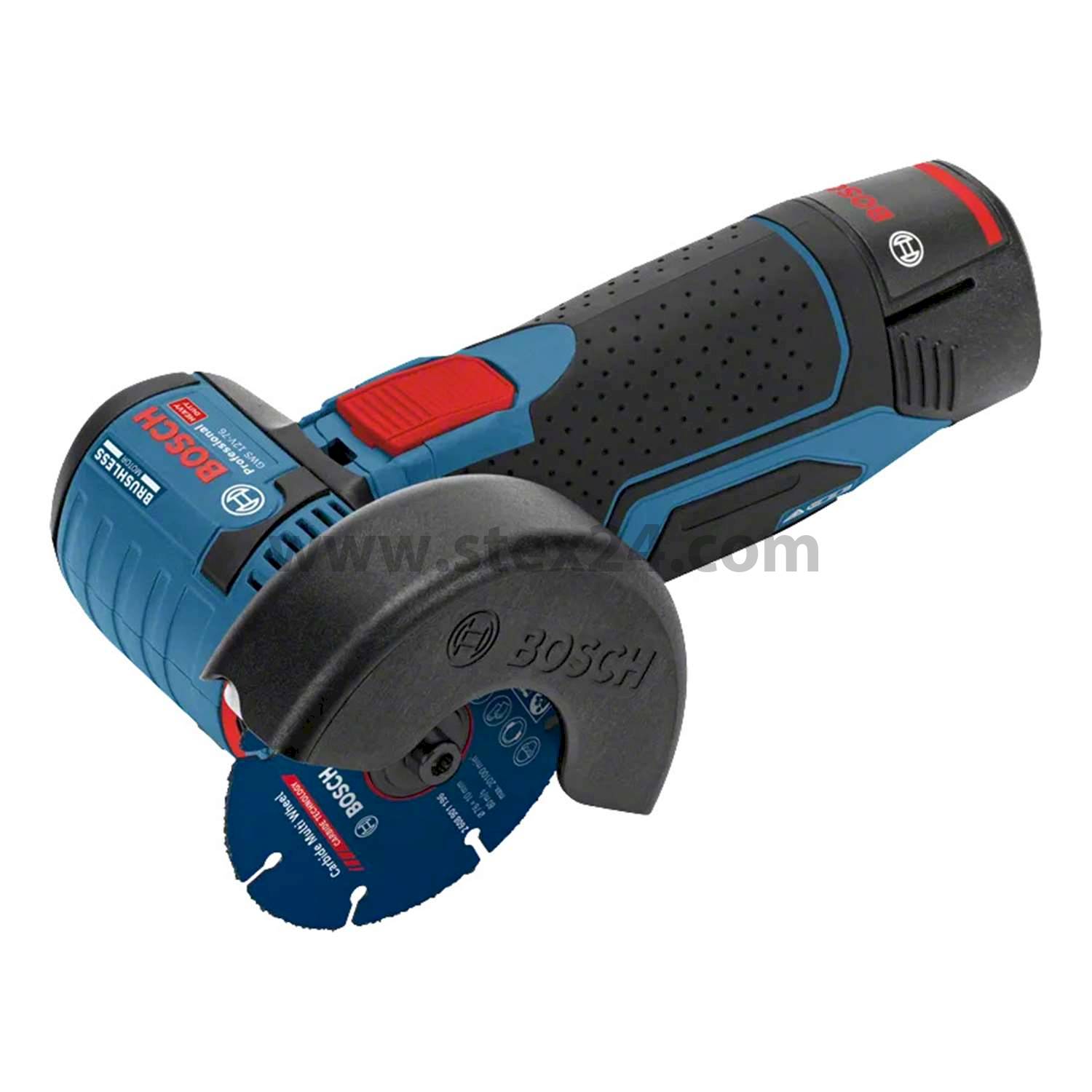 BOSCH Bosch battery angle grinder, GWS 12V-76 76.0 mm x 10.0 mm incl. Lithium-ion battery GBA Battery voltage 12V, 3.0 Ah No-load speed 19500 rpm