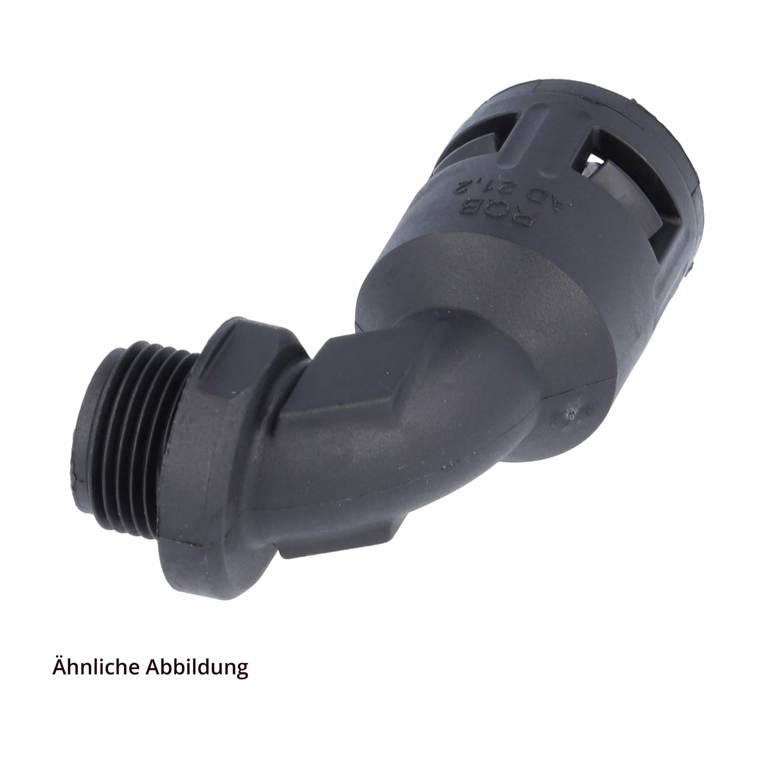 15104021220 Flexa FVB90 Quick release fitting 90 degree bend Thread M20x1.5 for Tube outer diameter 21.2 mm conical sealing with external thread