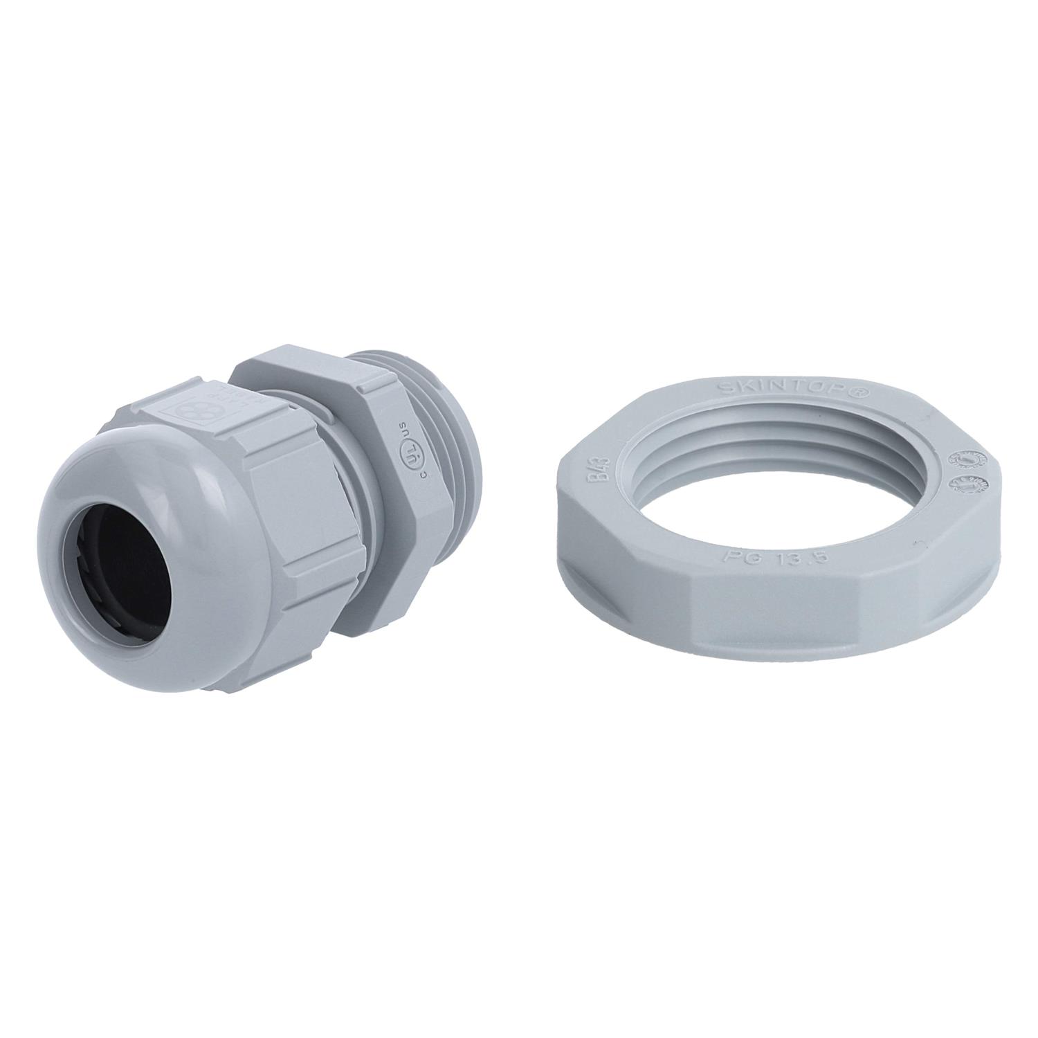 59911897K LAPP Screw connection with locknut PG13.5x1.41 Polyamide (PA) Thread length 9.0 mm