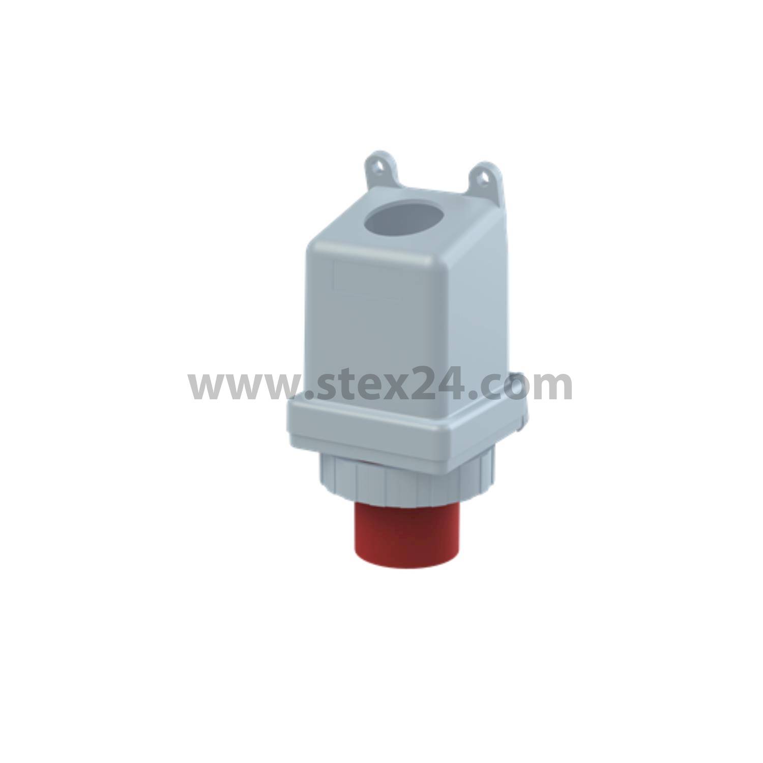2CMA167362R1000 Amphenol 63 ampères Connecteur mural CEE 5 pôles (3P+N+PE) Mâle, Codage 6h rouge 200/346 V jusqu’à 240/415 V Fréquence 50 et 60 Hz