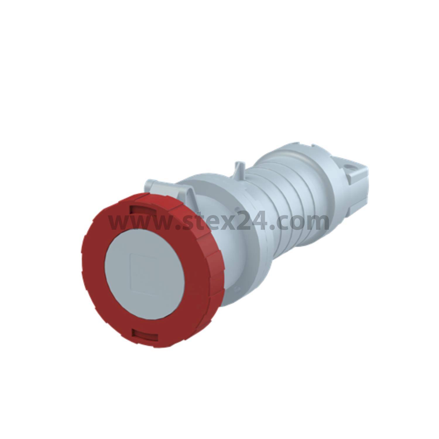 2CMA166894R1000 Amphenol 63 ampères Connecteur de couplage CEE 4 pôles (3P+PE) Femelle, Codage 6h rouge 380/415 V Fréquence 50 et 60 Hz
