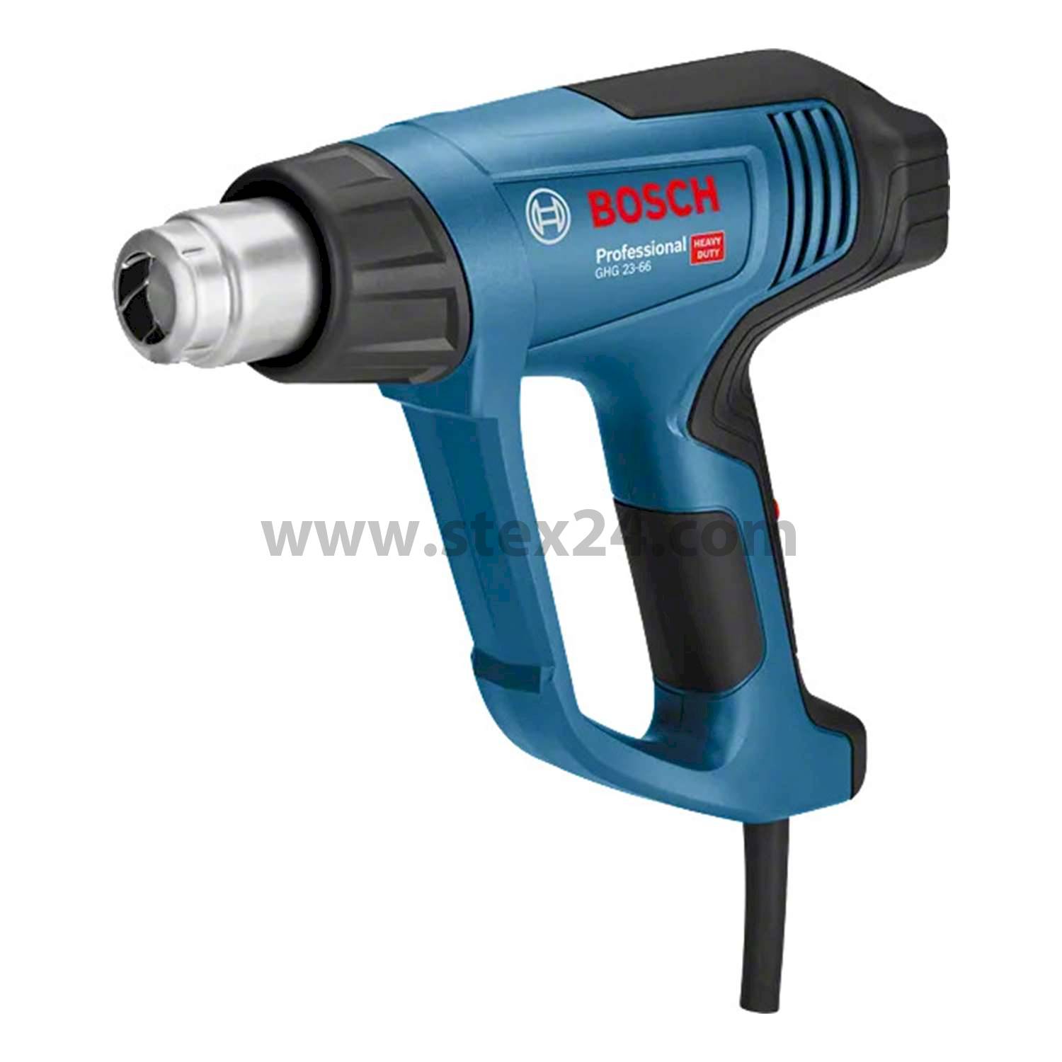 BOSCH Bosch Heißluftgebläse, GHG 23-66, Temperaturbereich 50°C bis 650°C Luftstrom 150 - 500 l/min 220V - 240V AC 2300W