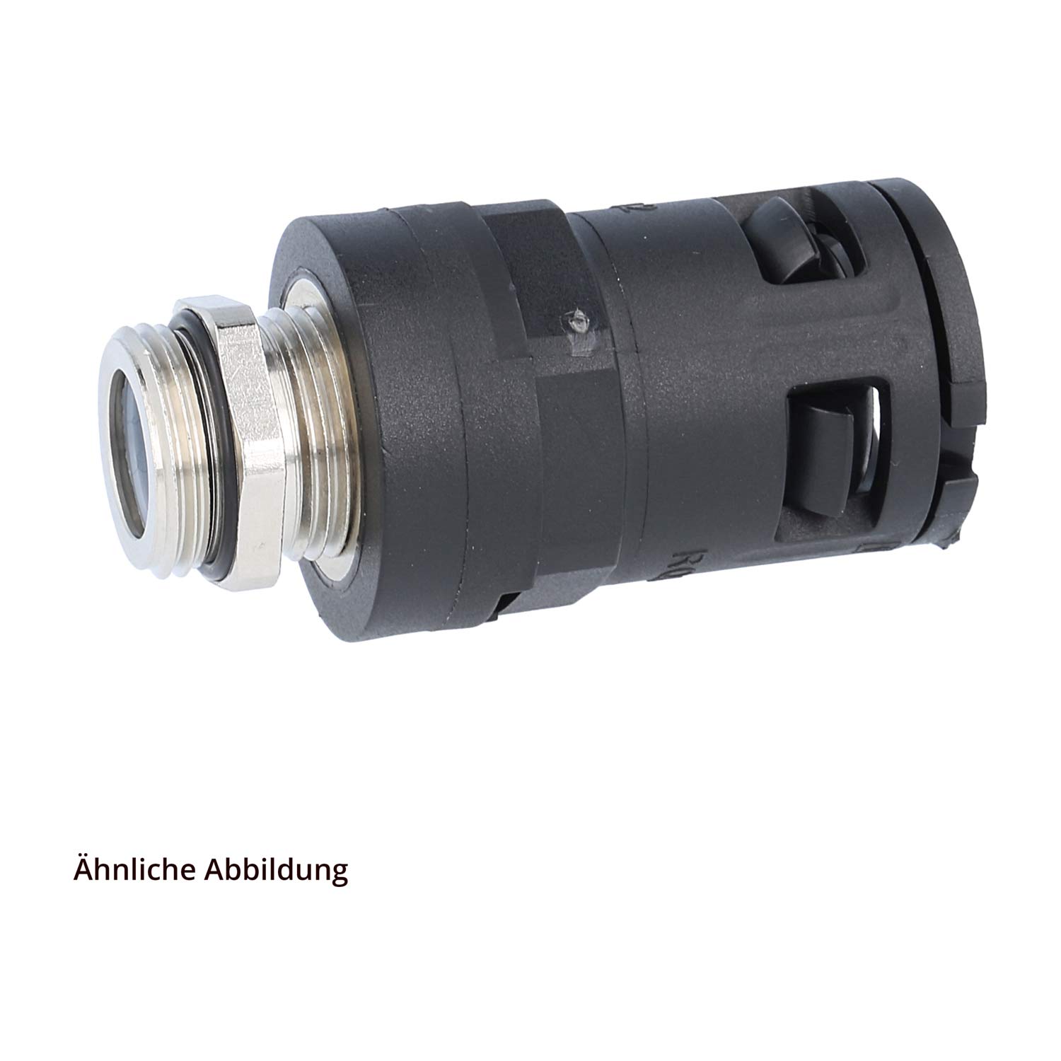 15111021220 Flexa RQGKZE-M Raccord rapide droit Filetage M20x1.5 pour Diamètre extérieur de tuyau 21,2 mm à haute étanchéité avec filetage mâle en laiton, décharge de traction
