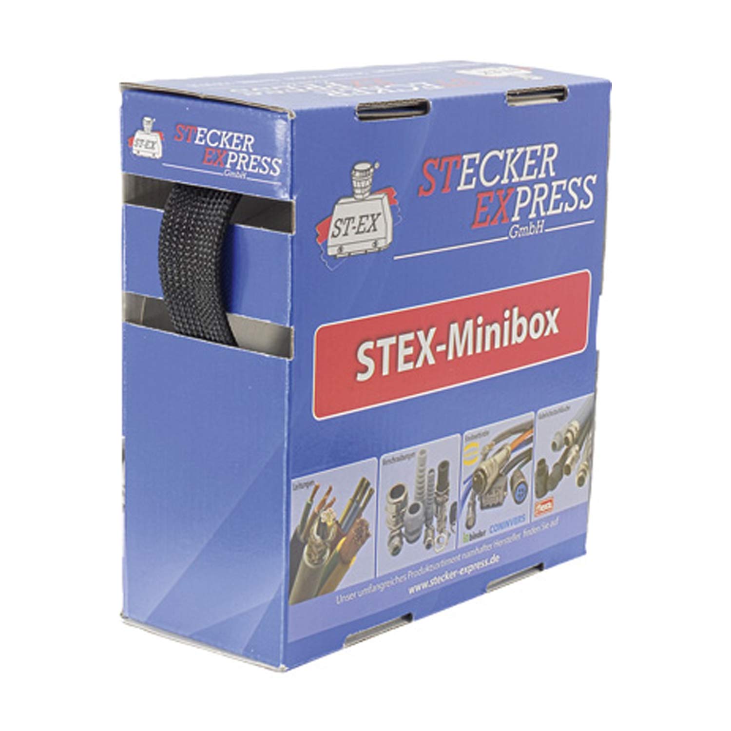 66150200001 Flexa Minibox HG-PA Gaine tressée creuse polyamide 6.6 monofilament Domaine d’utilisation 18,0 mm - 27,0 mm Plage de température -50 °C jusqu’à 120 °C de courte durée 150 °C