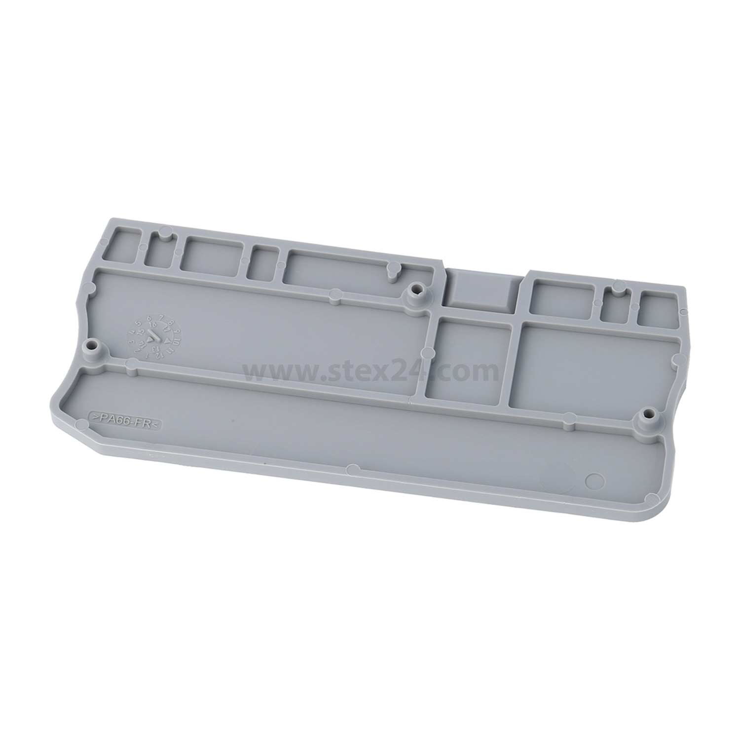 3208977 PHOENIX CONTACT End cover D-PT 4-TWIN Colour grey, Material Polyamide (PA) suitable for Through terminal PT 4-Twin