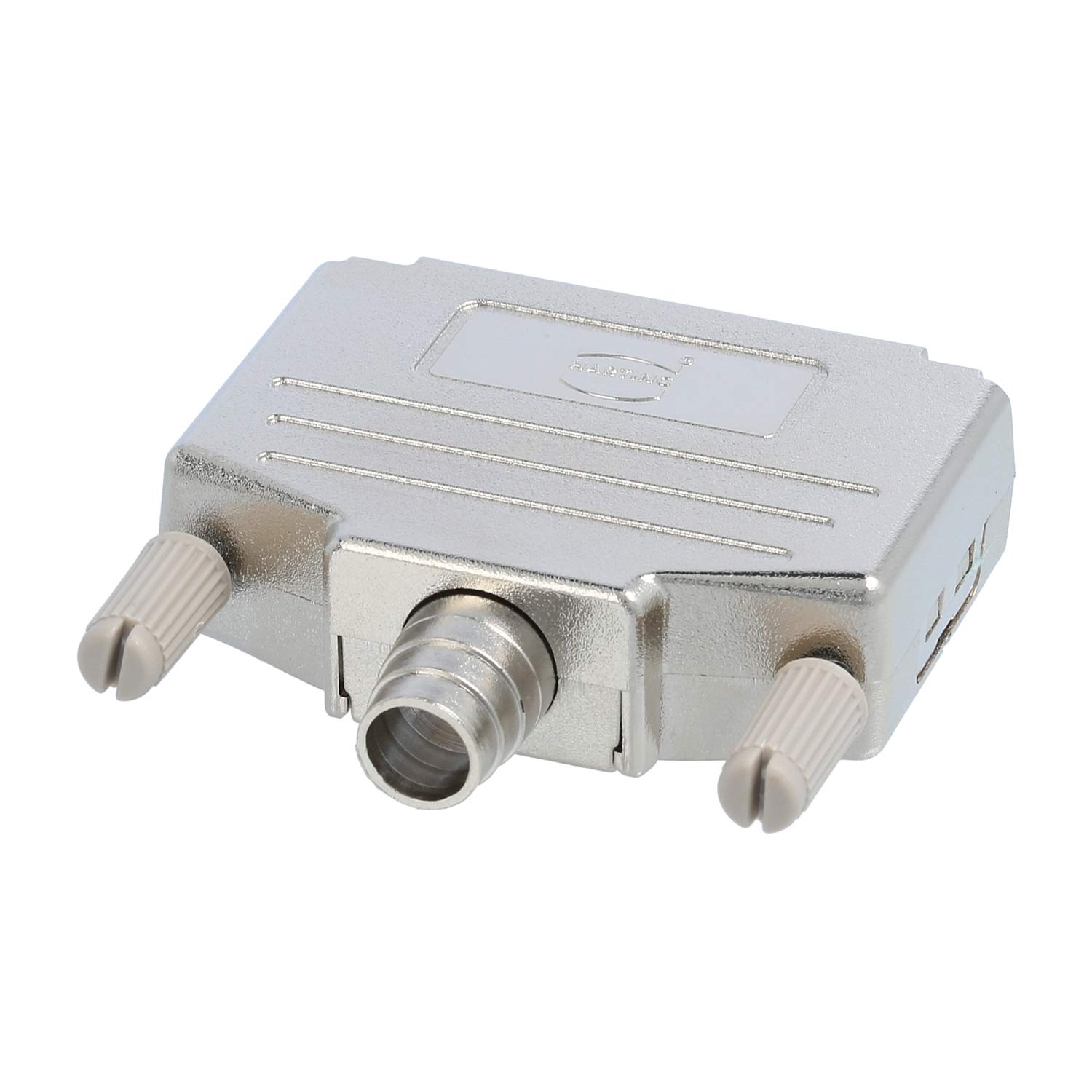 09670250425 Harting D-Sub Metallised plastic housing suitable for D-Sub insert 25-pin straight, Clamping range 3.3 mm - 11.5 mm