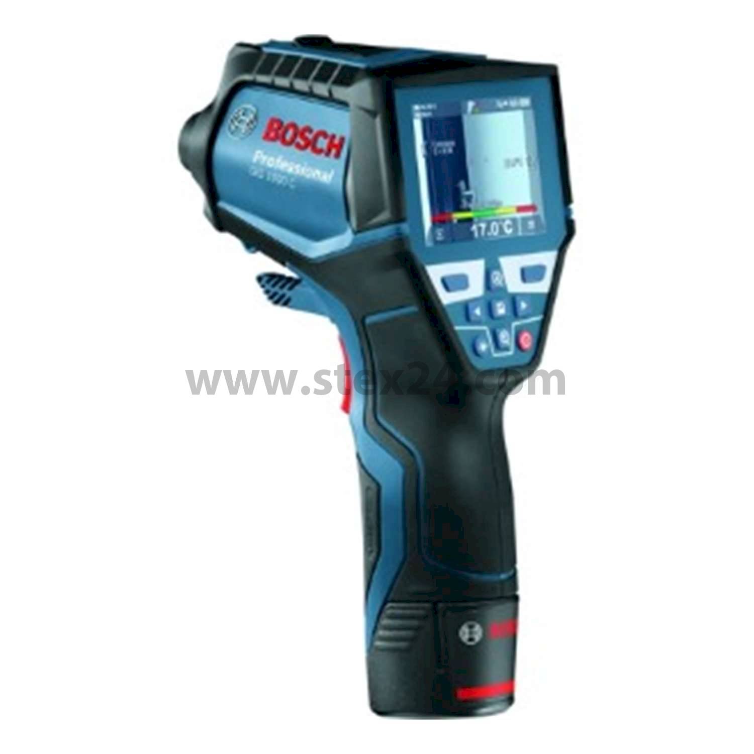 BOSCH Bosch Akku-Thermodetektor, Serie: GIS 1000 C Batterie-Spannung 4 x 1,5V Displaygröße 2,8 Zoll TFT - Display, Aufbewahrungsart Kartonschachtel