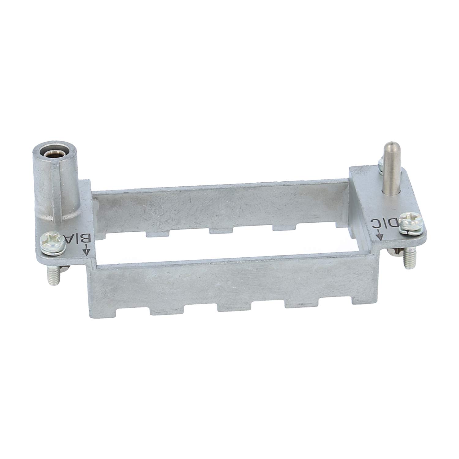09140160301 Harting Han fixed frame (M), Size 16B Pin, for 4 modules Cross-section PE 1 mm² - 2.5 mm² / 4 mm² - 10 mm² Temperature range -40°C to 125°C