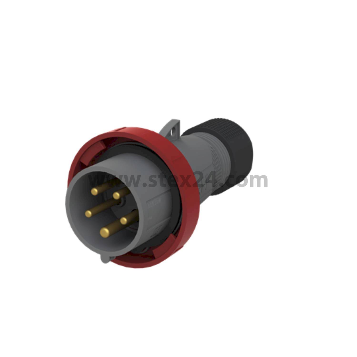 2CMA101089R1000 Amphenol 16 Ampere CEE Steckverbinder 5-polig (3P+N+PE) Stift, Kodierung 6h rot 200/346V bis 240/415V Frequenz 50 und 60Hz