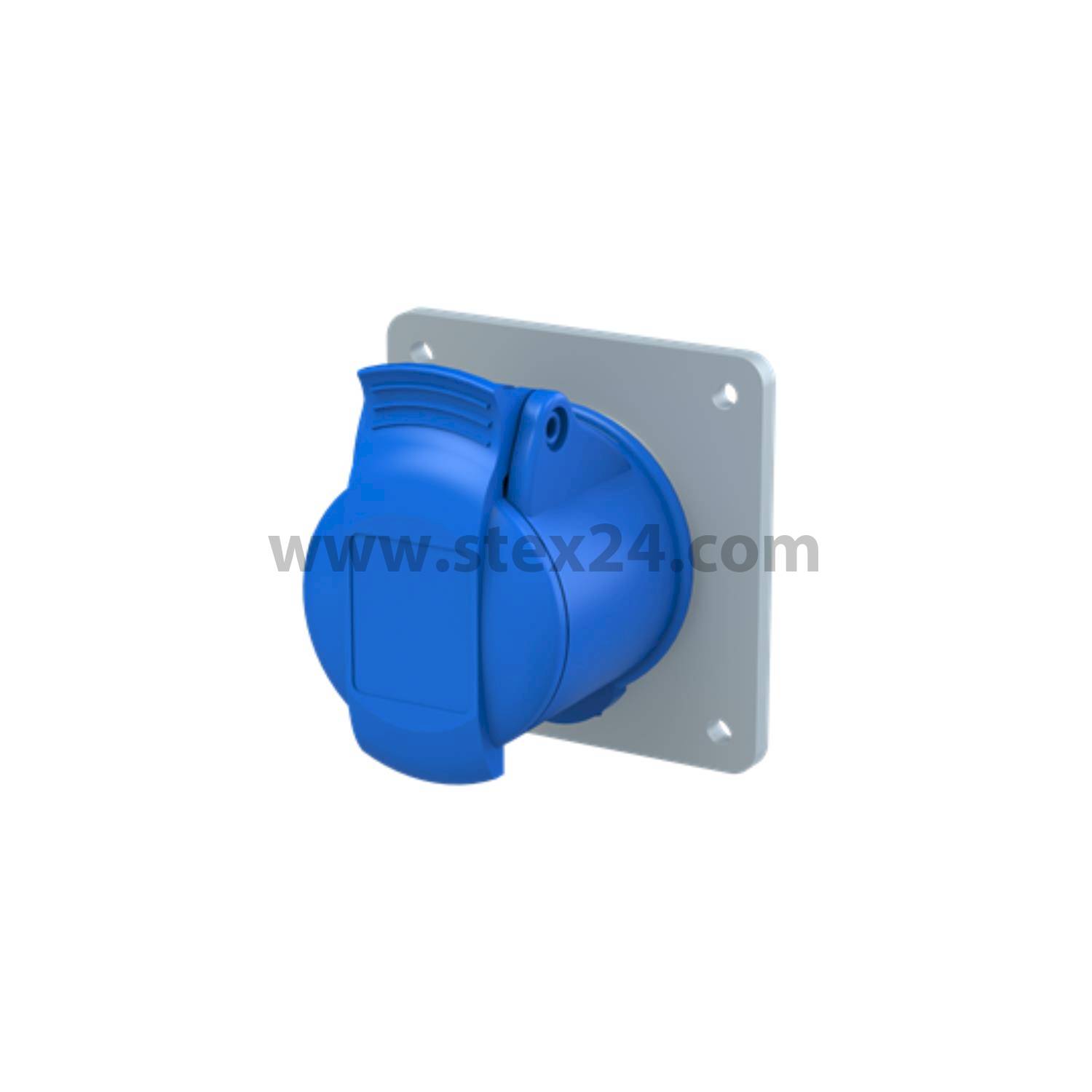 2CMA193146R1000 Amphenol 16 Ampere CEE Einbausteckdose 3-polig (2P+PE) Buchse, Kodierung 6h blau 200/250V Frequenz 50 und 60Hz