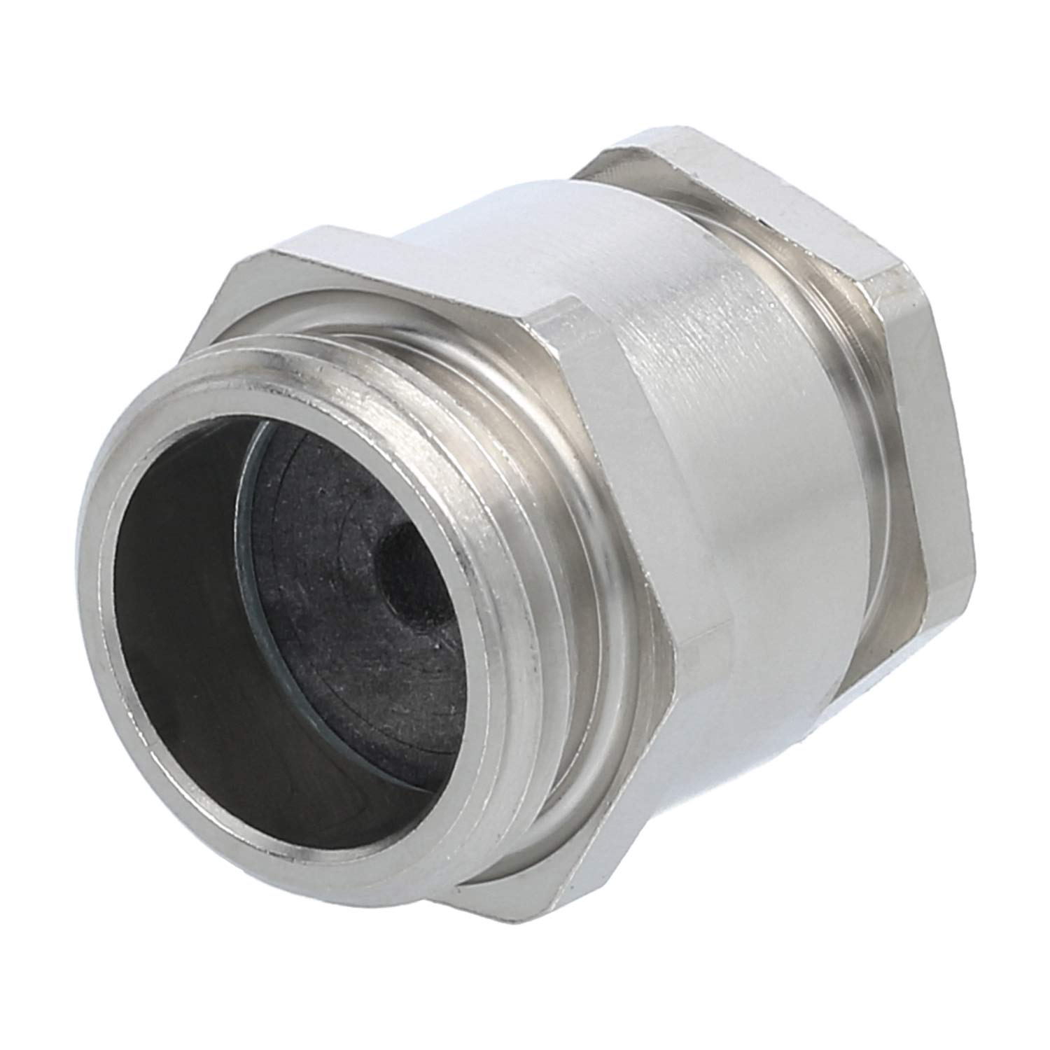 10062872 WISKA Presse-étoupe DIN avec joint d’étanchéité à insert M20x1.5 MS-DIN-M20 Raccord intermédiaire hexagonal laiton (CuZn) nickelé Longueur de filetage 6,0 mm