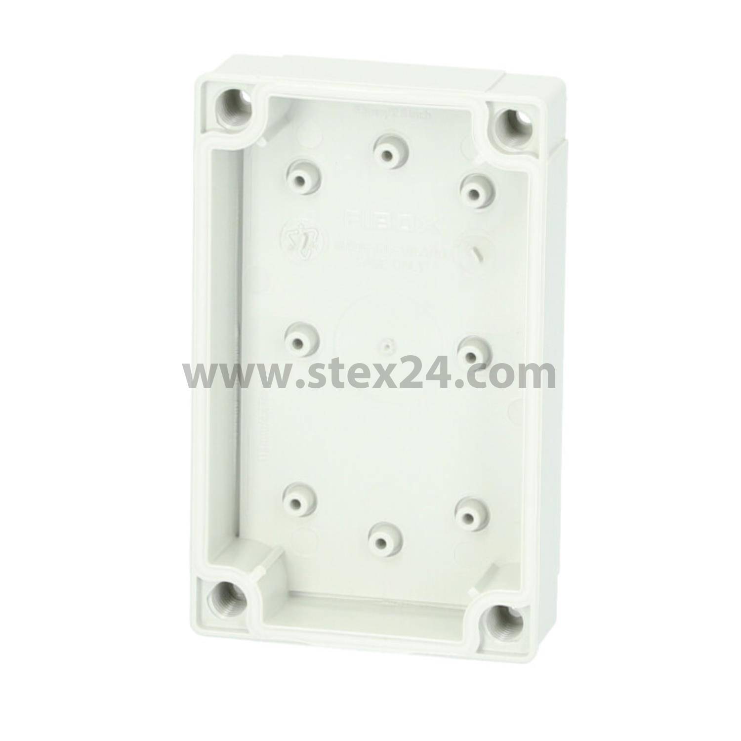 FIBOX Gehäuse mit Dichtung ohne Deckel, Serie: MNX ohne metrischen Vorprägungen, Werkstoff Gehäuse Polycarbonat (PC) Maße L/B/H 130,0mmx80,0mmx25,0mm