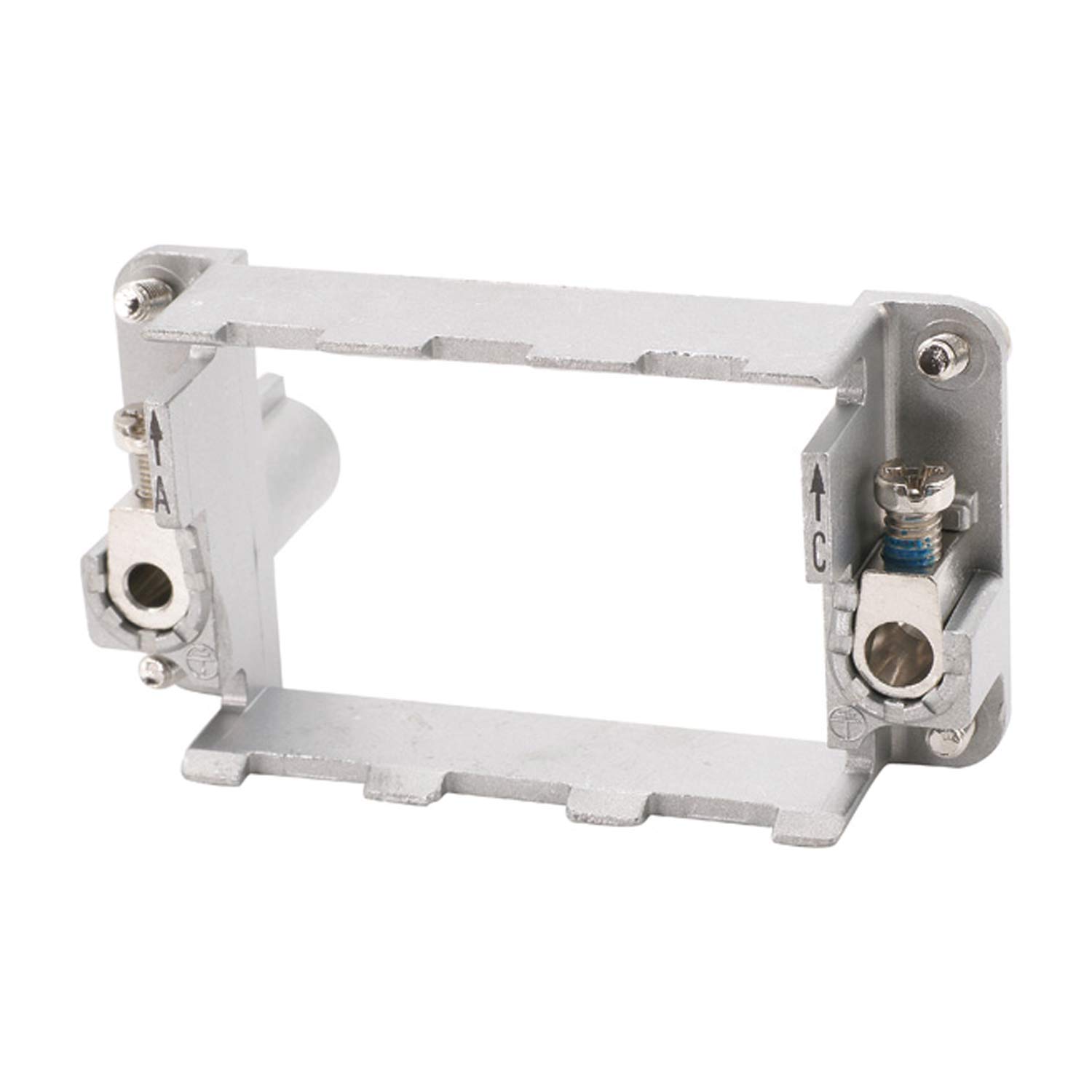 09140100301 Harting Han fixed frame (M), Size 10B Pin, for 3 modules Cross-section PE 1 mm² - 2.5 mm² / 4 mm² - 10 mm² Temperature range -40°C to 125°C