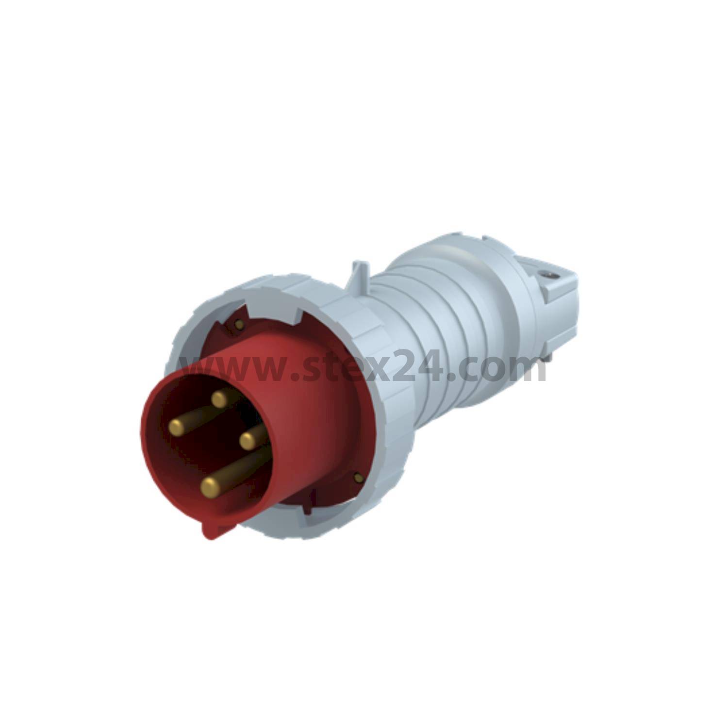 2CMA166786R1000 Amphenol 63 ampères Connecteurs CEE 4 pôles (3P+PE) Mâle, Codage 6h rouge 380/415 V Fréquence 50 et 60 Hz