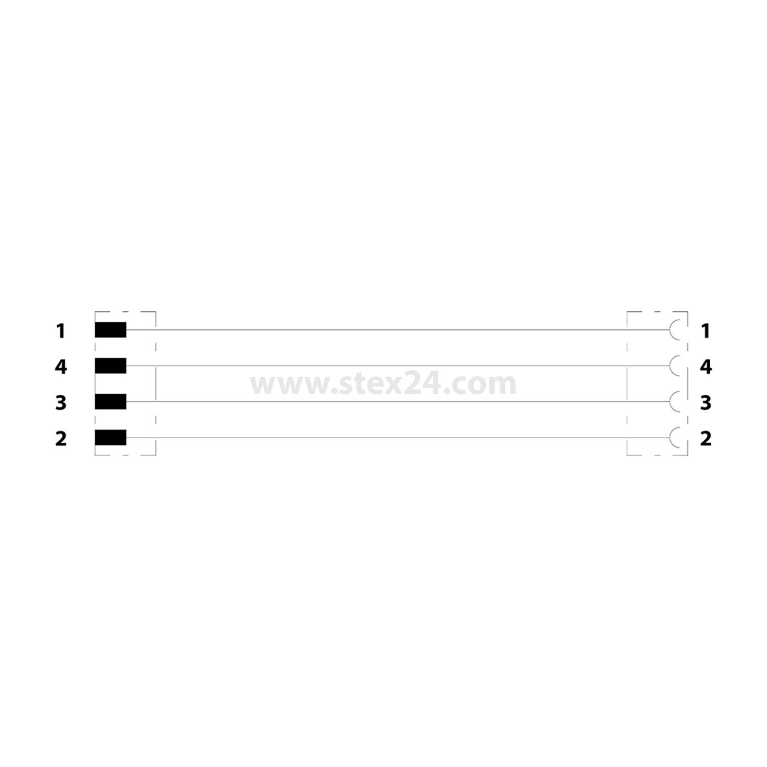 1682184 PHOENIX CONTACT M8/M8 Verbindungsleitung 1xStift/1xBuchse 