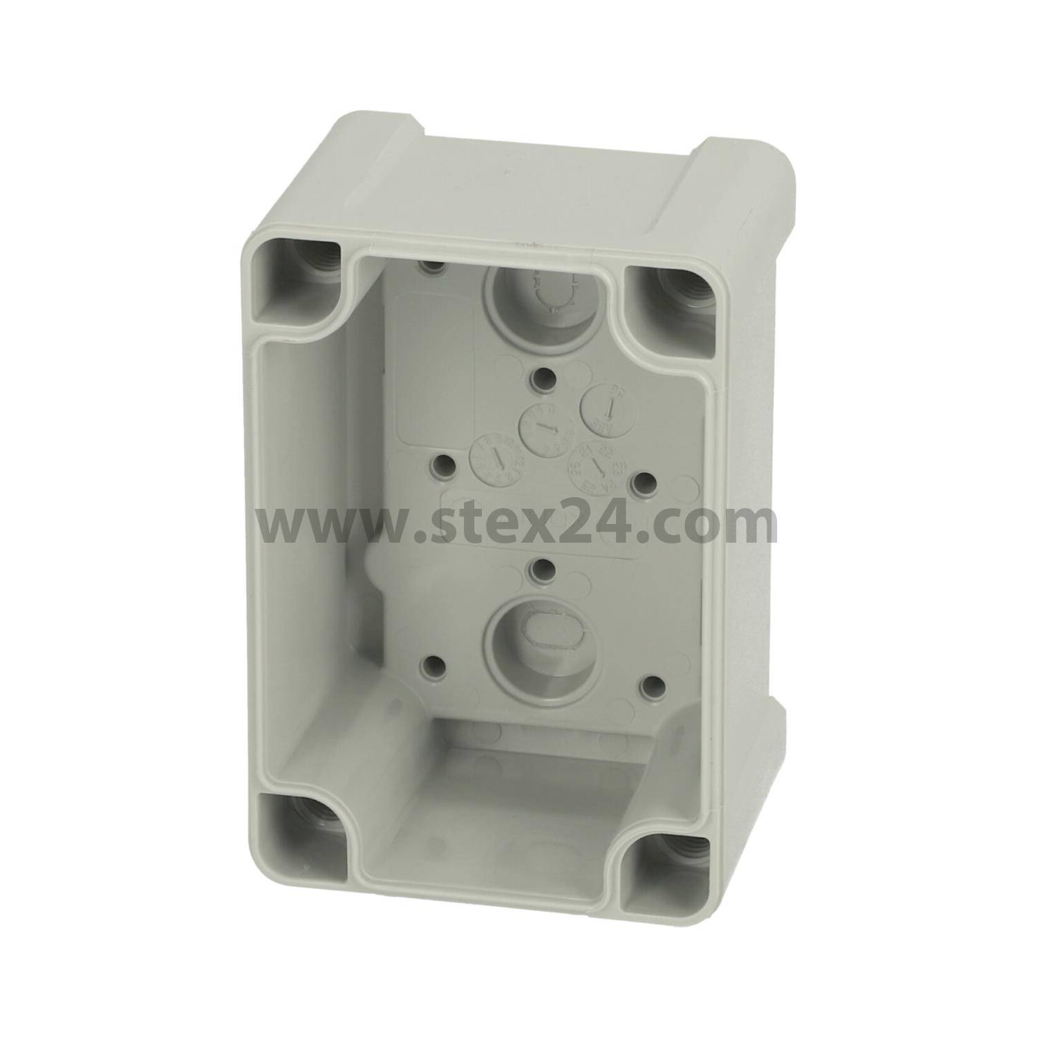 FIBOX Gehäuse mit Dichtung ohne Deckel, Serie: TEMPO ohne metrischen Vorprägungen, Werkstoff Gehäuse Acrylnitril-Butadien-Styrol (ABS) Maße L/B/H 95,0mmx65,0mmx47,0mm