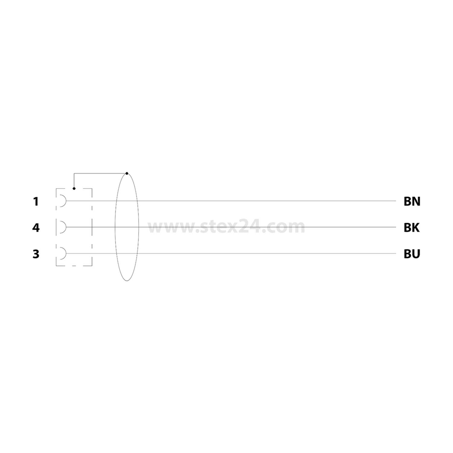 M8 Câble pour capteur PUR 3-à pôles Femelle coudé blindé/traîné A-Codage, Longueur 2,0 mètres gris noir RAL 7021, Câble Diamètre extérieur 4,4 mm