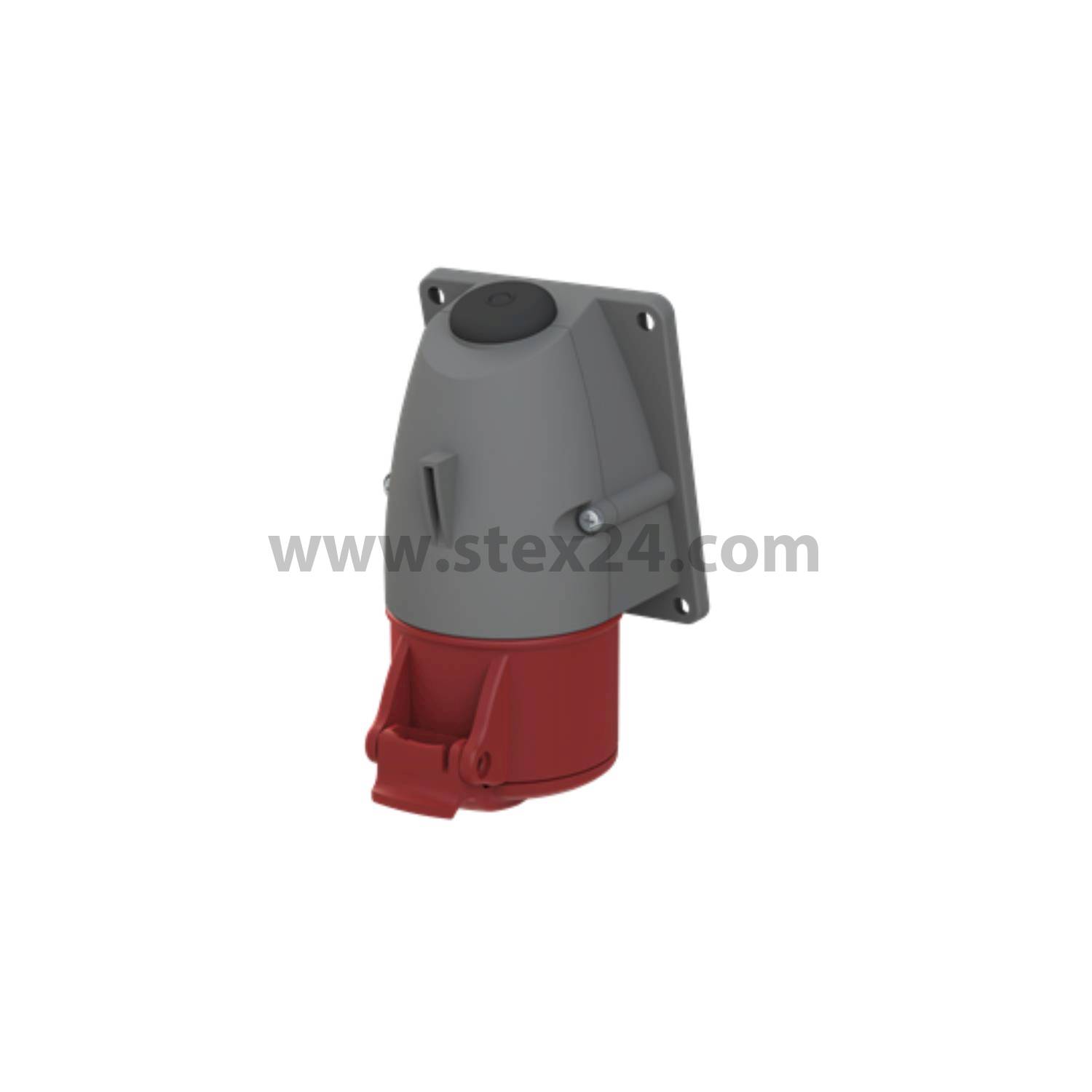 2CMA193115R1000 Amphenol 16 Ampere CEE Wandsteckdose 5-polig (3P+N+PE) Buchse, Kodierung 6h rot 200/346V bis 240/415V Frequenz 50 und 60Hz