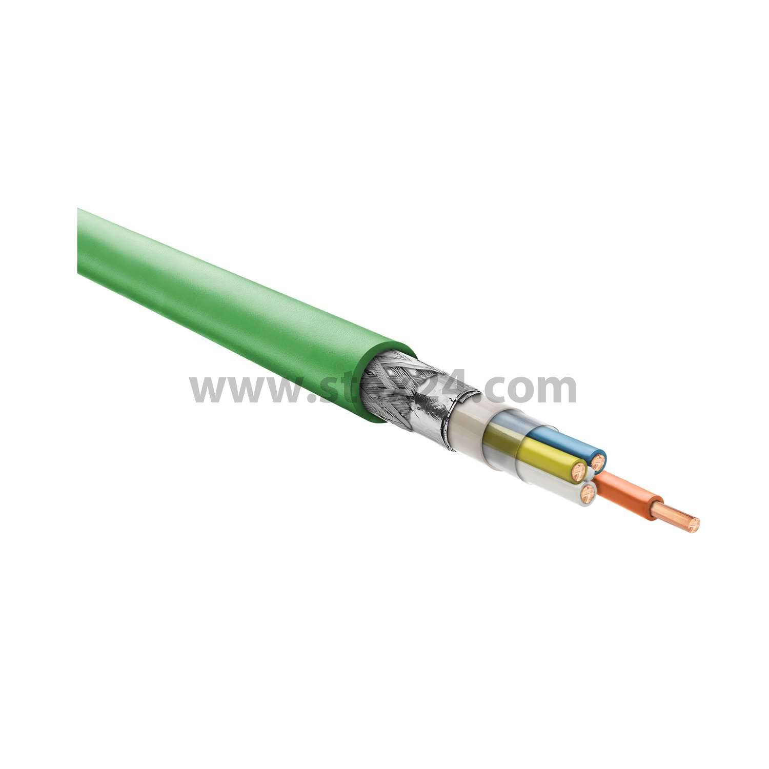 Ethernetleitung Cat. 5e für feste Verlegung 4-adrig, 2x2xAWG22/1 Außendurchmesser 6,5mm