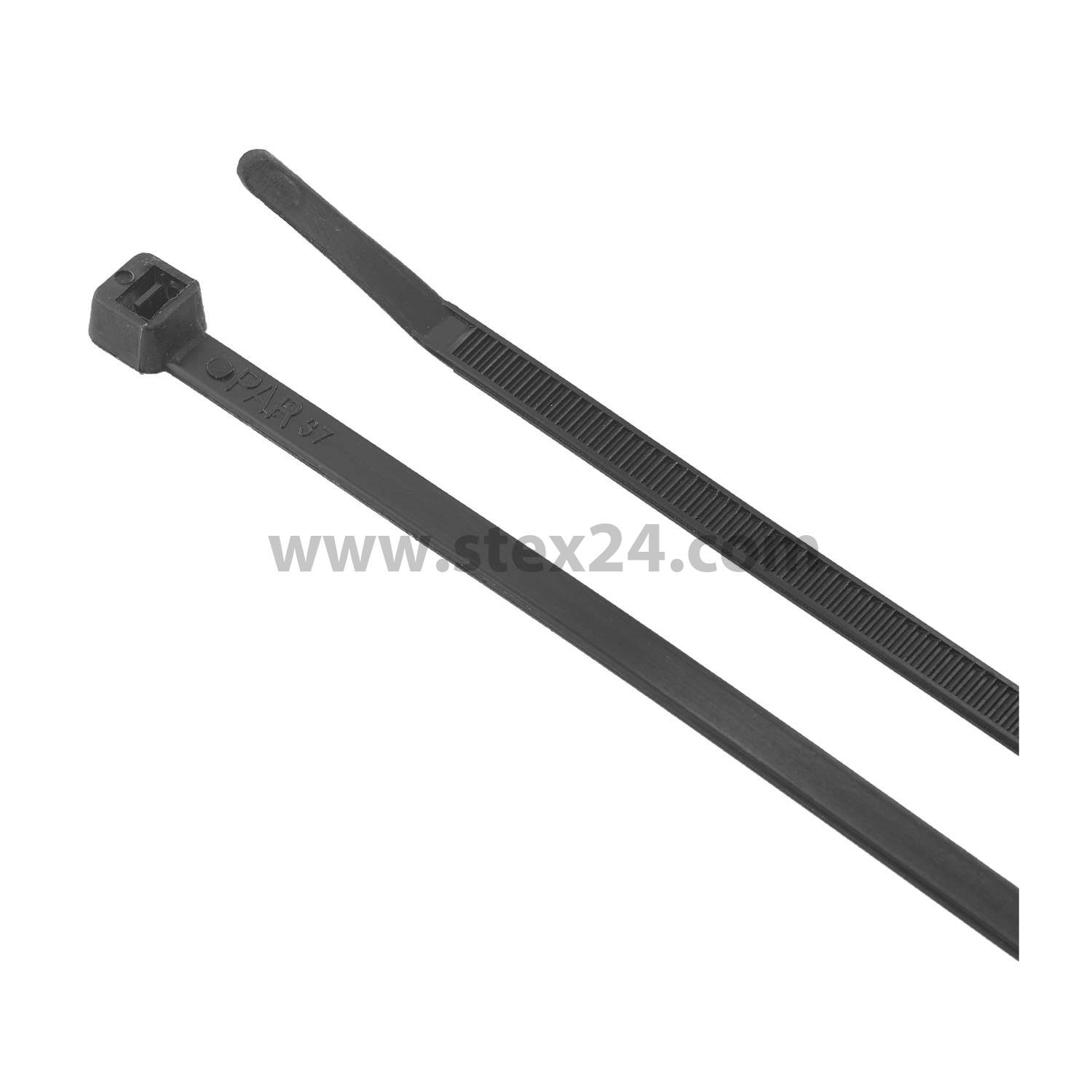Collier de serrage universel UE 100 pièce Dimensions L/l/H 100,0 mm x 2,5mm, Couleur noir