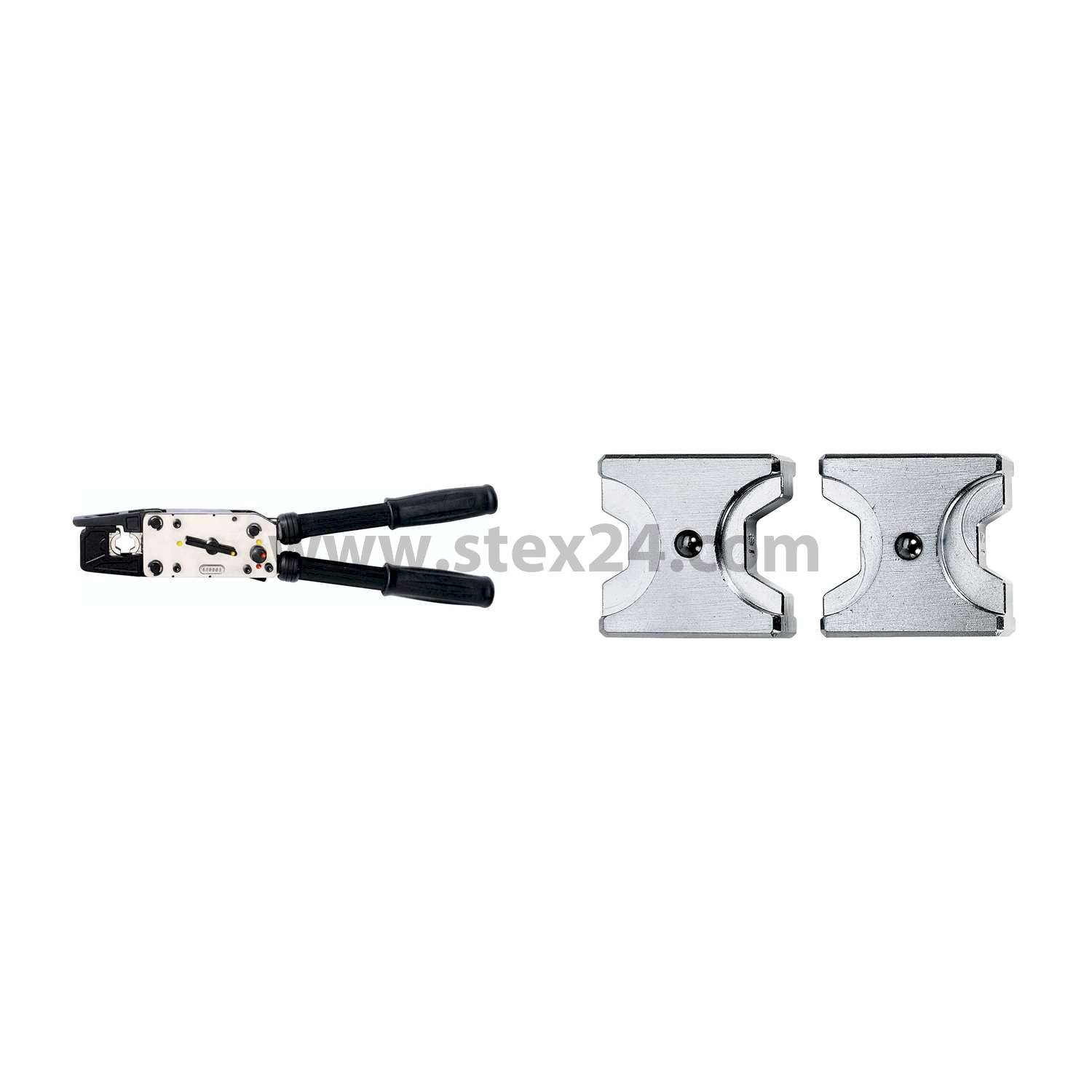 Rennsteig Werkzeuge GmbH MPZ 55 hand crimping pliers in plastic case for Tube cable lug and compression cable lug, crimp width 7.0mm Cross-section (Cu): 10 mm² - (Cu): 70 mm²