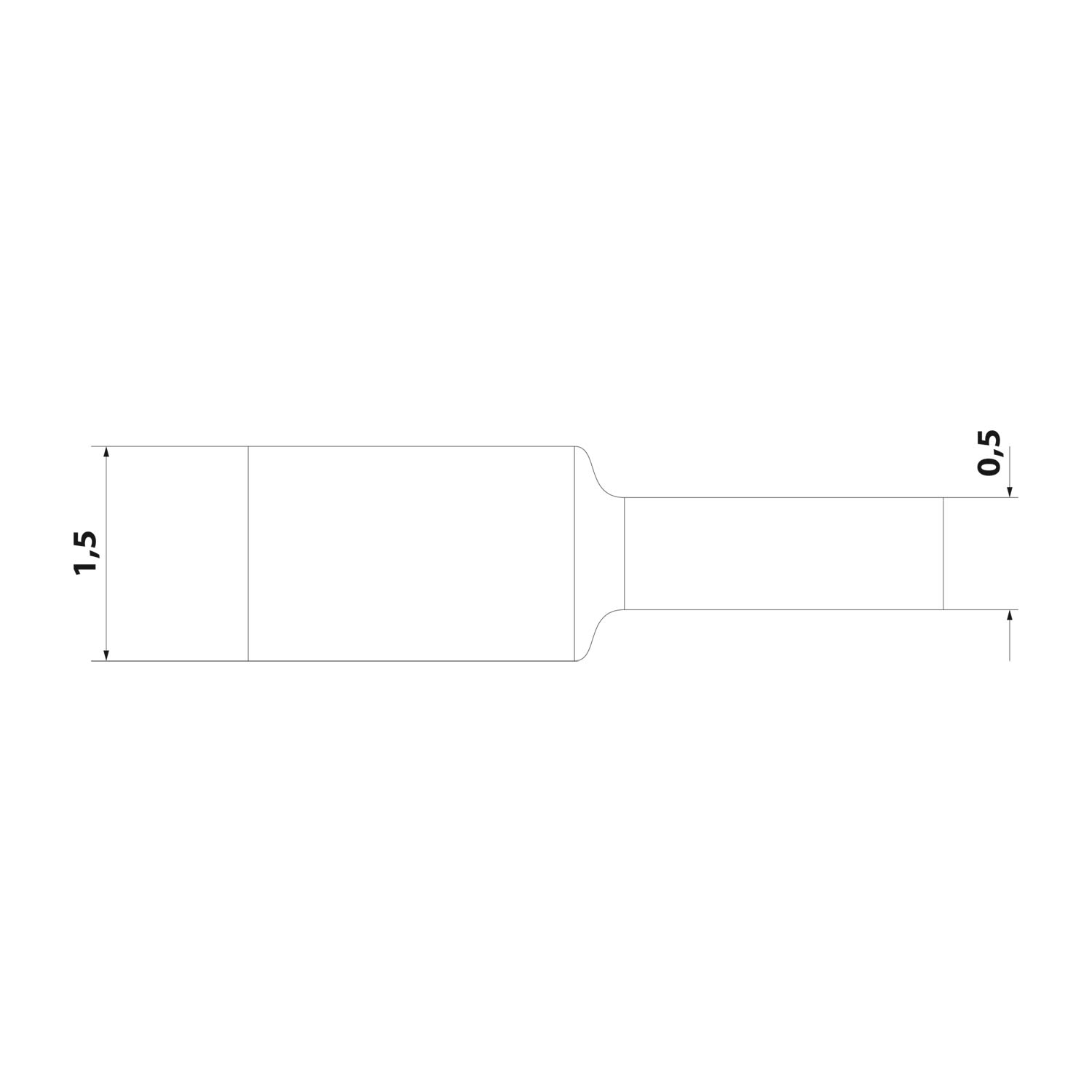 136204 Stex24 Heat shrink tubing 3:1, Roll with 150.0 m, black 1.5/0.5 mm, 1/16 inch, WSR3 Shrink temperature min. 70°C, complete at min. 100°C