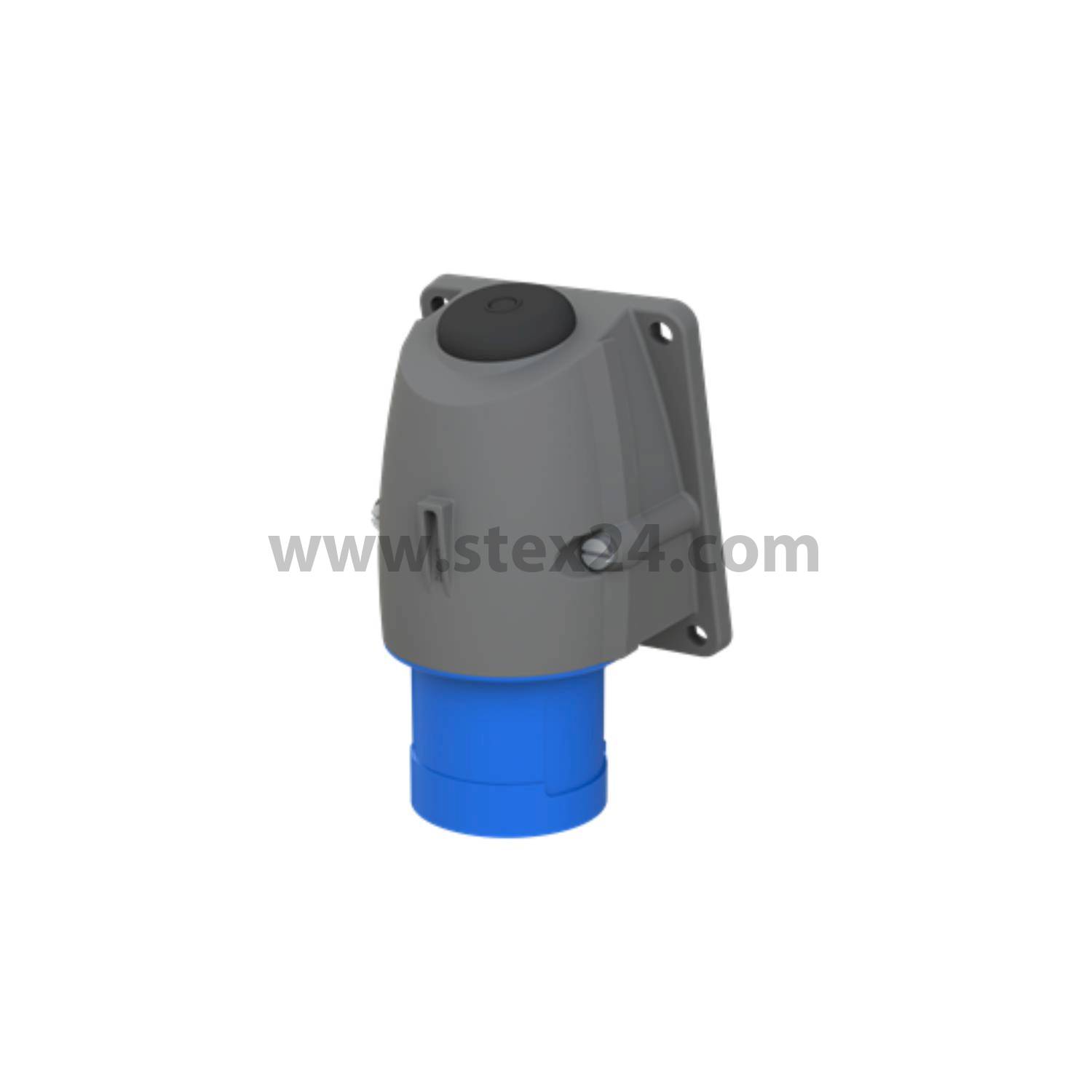 2CMA193290R1000 Amphenol 16 Ampere CEE Wandsteckverbinder 3-polig (2P+PE) Stift, Kodierung 6h blau 200/250V Frequenz 50 und 60Hz