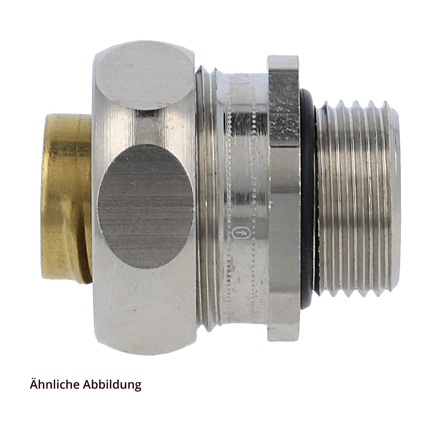 15011128016 Flexa US-P Metal fitting straight Thread PG16x1.41 for Tube outer diameter 21.0 mm for Tube inner diameter 17.0 mm