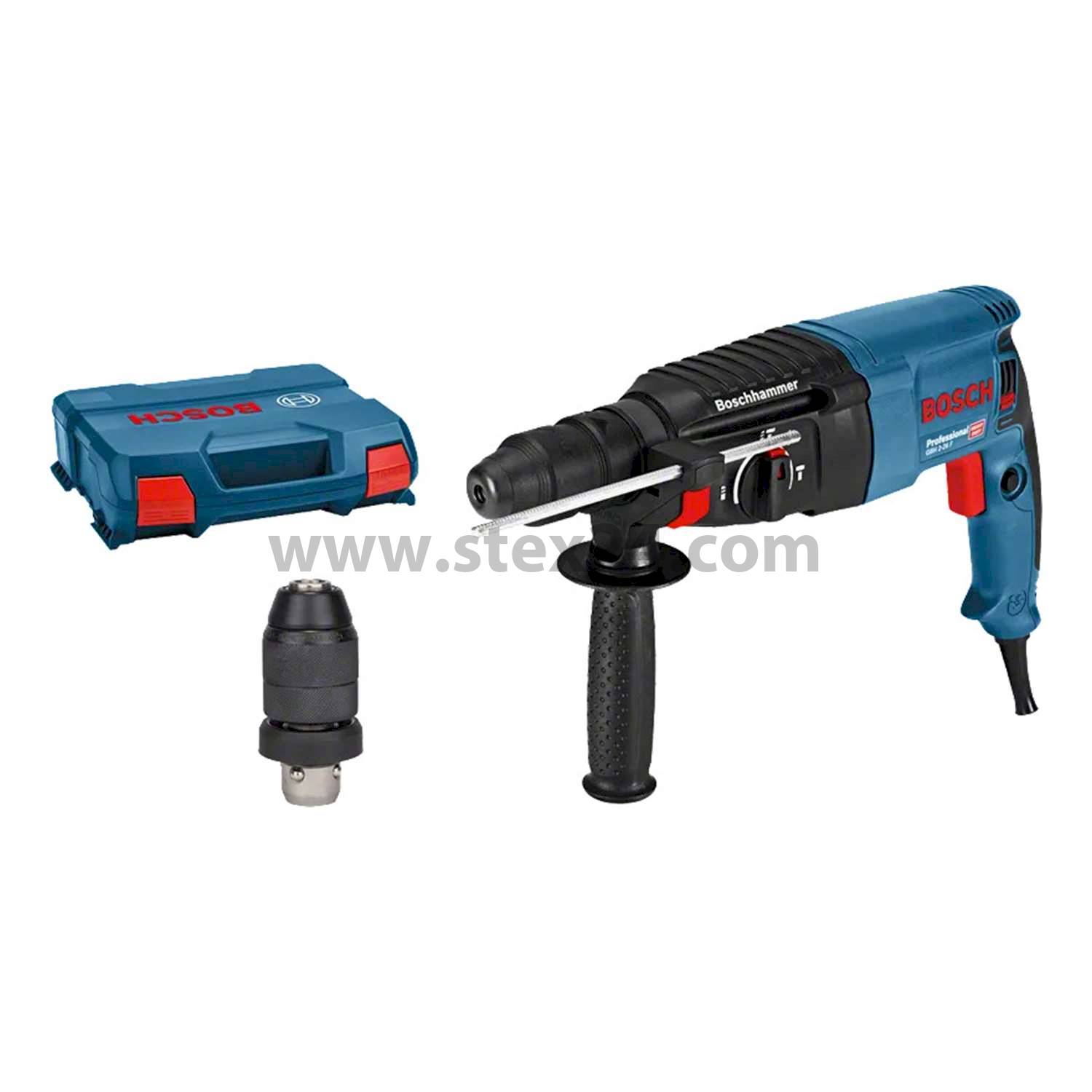 BOSCH Bosch Bohrhammer, GBH 2-26 F 220V - 240V AC 830W, Leerlaufdrehzahl 0 bis 900 U/min