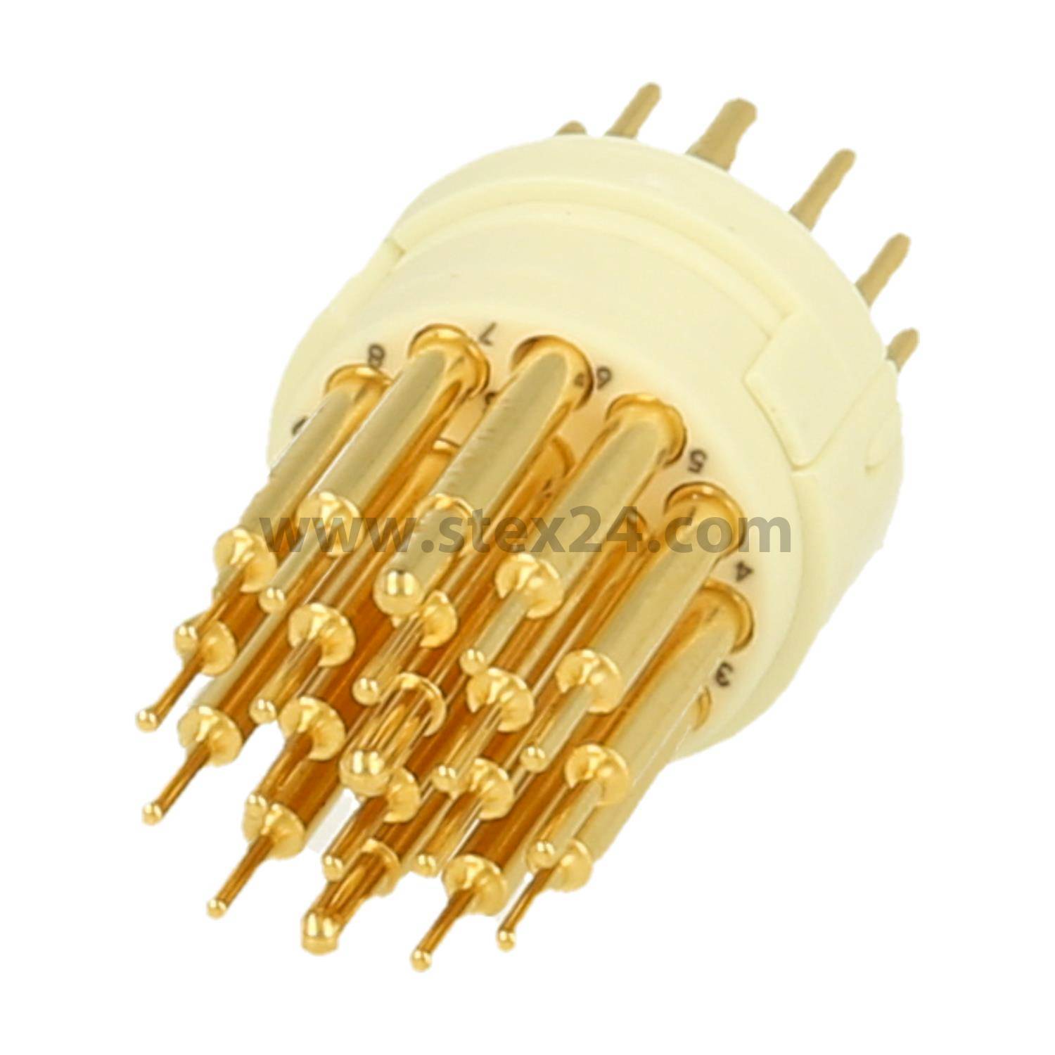 7001919137 HUMMEL M23 Signal Solder-in contact insert Pin Solder-in connection, Number of poles 19-pole 100V Control contact 100V, 10A/8A, Colour white
