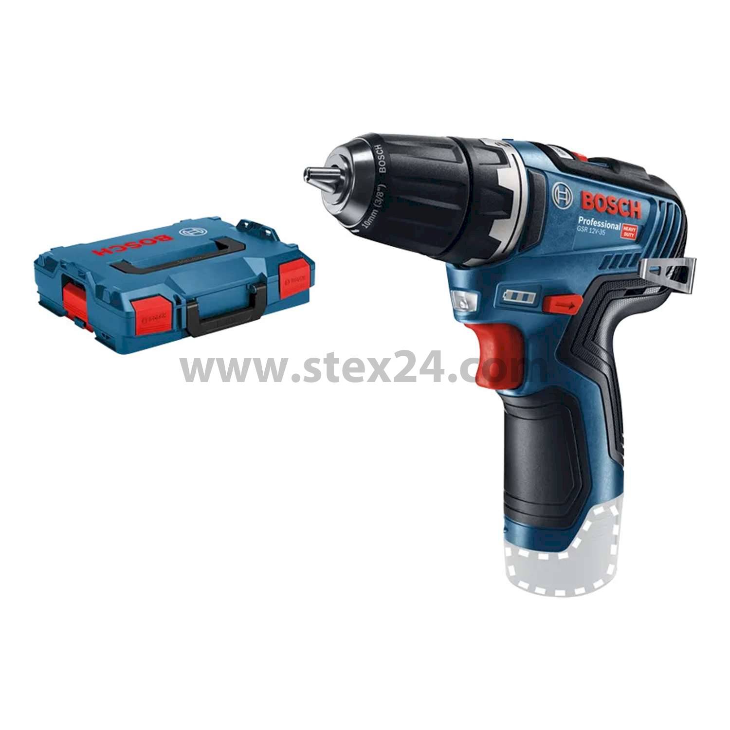 BOSCH Bosch battery drill driver, GSR 12V-35 incl. without battery Battery voltage 12V Storage method System case