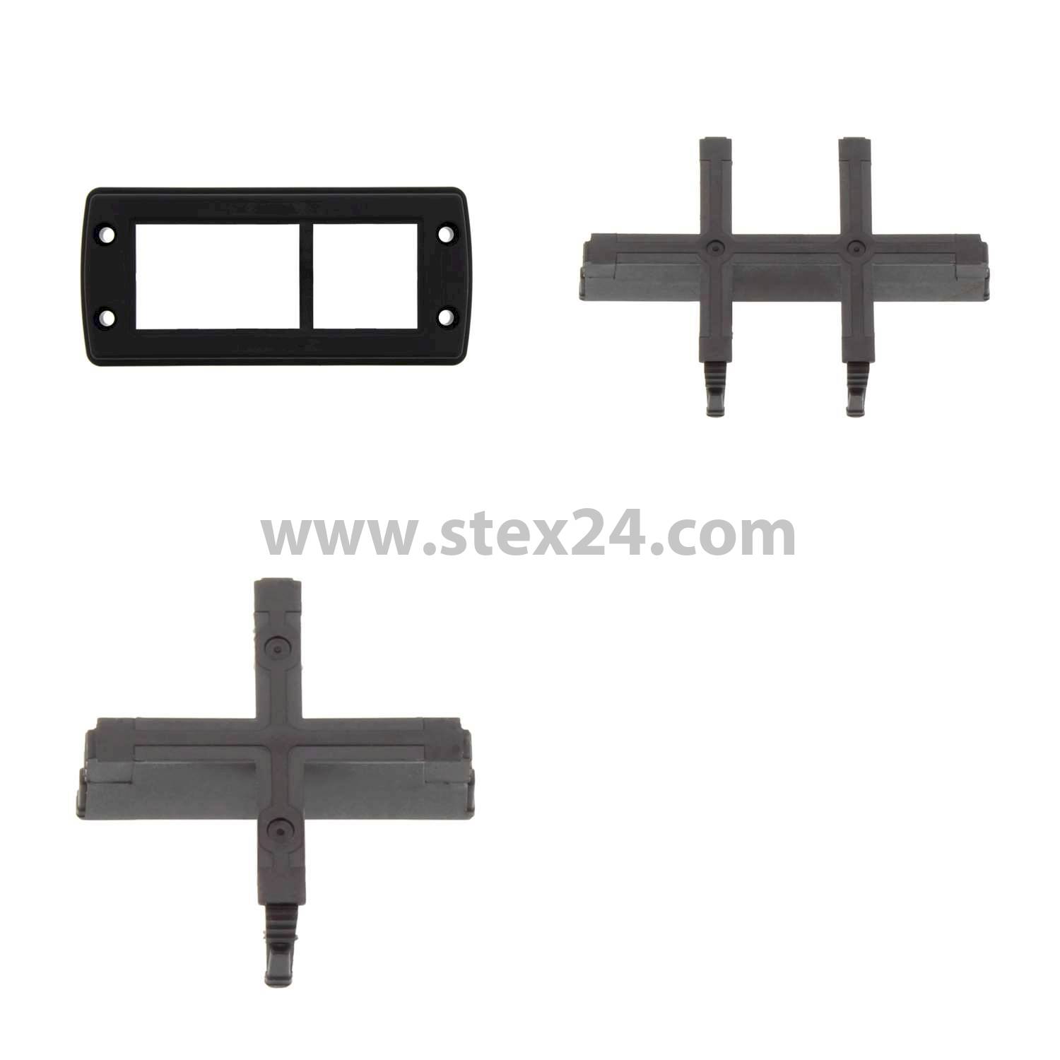 28500.1045K CONTA-CLIP Frame cable entry KDS-SR Including inlay 4 and 6-way for small, large and double sealing elements, inlays 1, 2, 4 and 6-way Mounting cut-out 113.5  mm x 46.0 mm