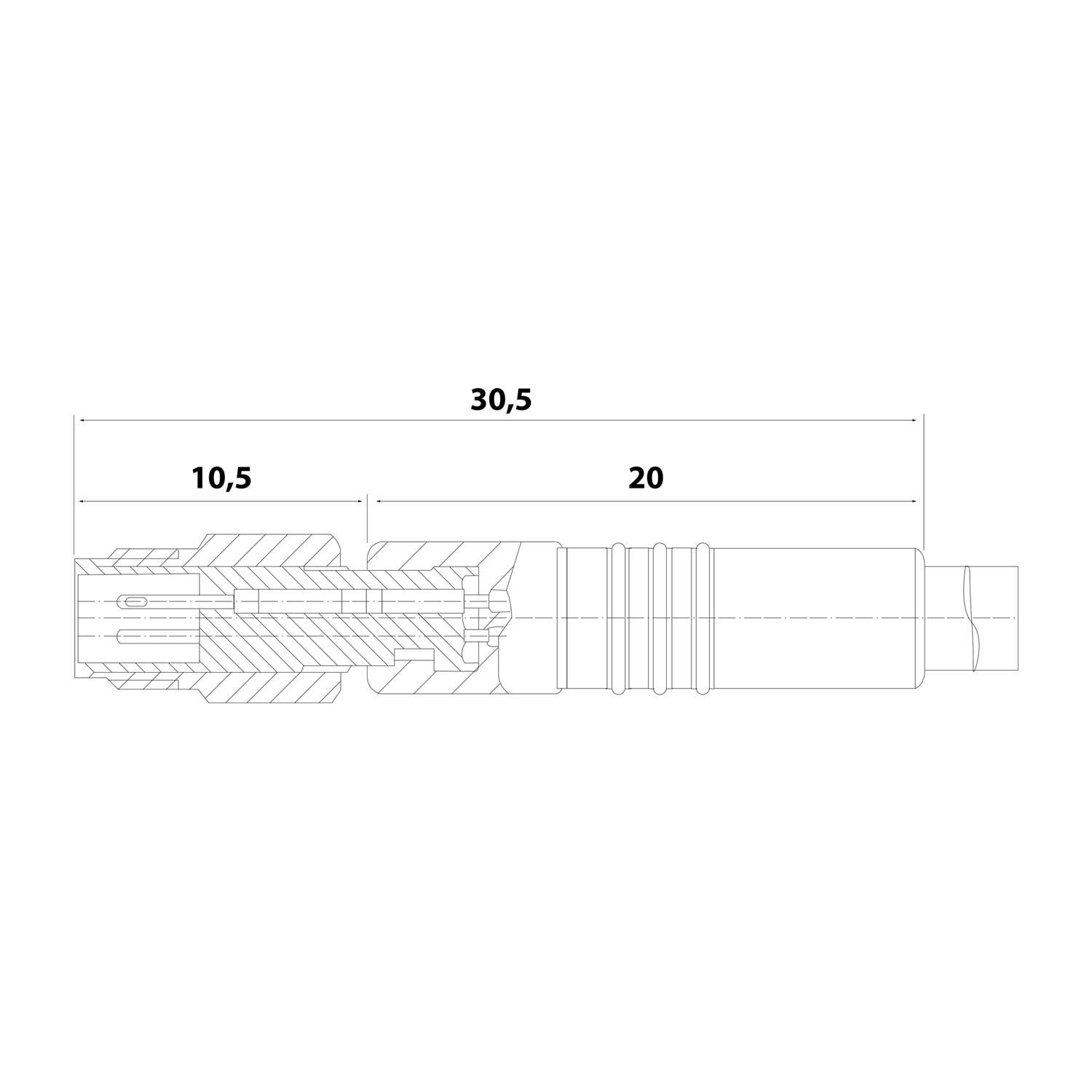 916000 Stex24 M5 Câble pour capteur PUR 3-à pôles Mâle droit compatible avec les chaînes porte-câbles A-Codage, Longueur 2,0 mètres noir profond RAL 9005, Câble Diamètre extérieur 3,0 mm
